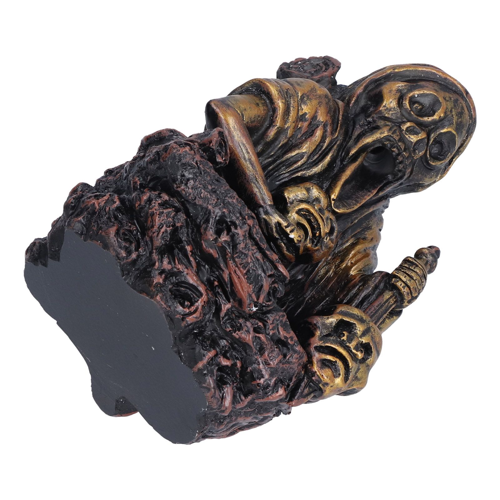 Resin Incense Burner Skull Head Incense Holder Halloween Craft Gift Home view 3