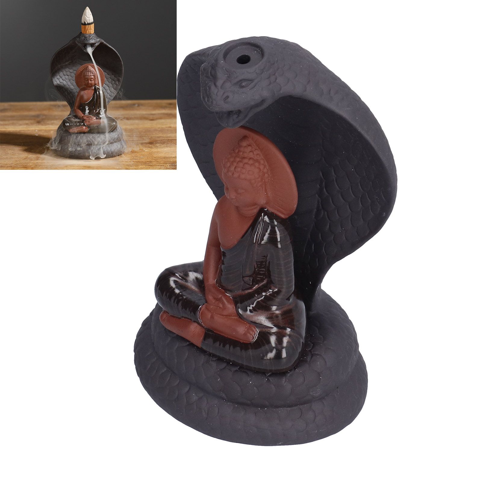 Buddha Incense Burner Handicraft Aromatherapy Backflow Incense Holder Ornament view 11