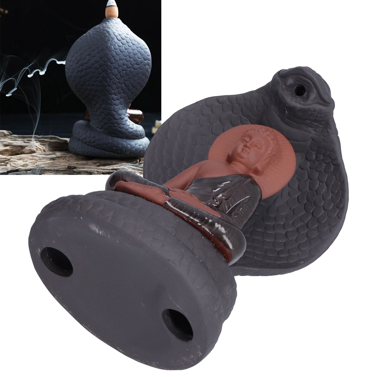 Buddha Incense Burner Handicraft Aromatherapy Backflow Incense Holder Ornament view 12