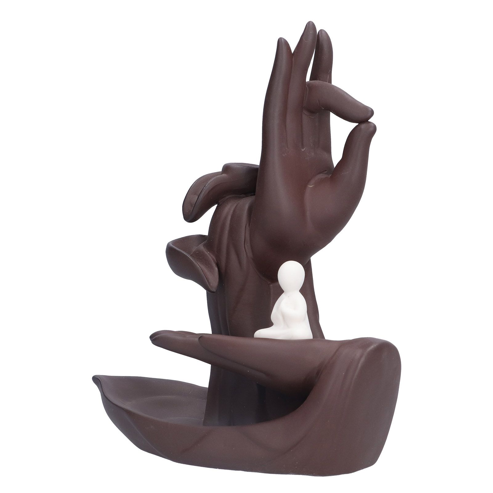 Buddha Hand Incense Burner HandMade Backflow Incense Holder Ornament for Home
