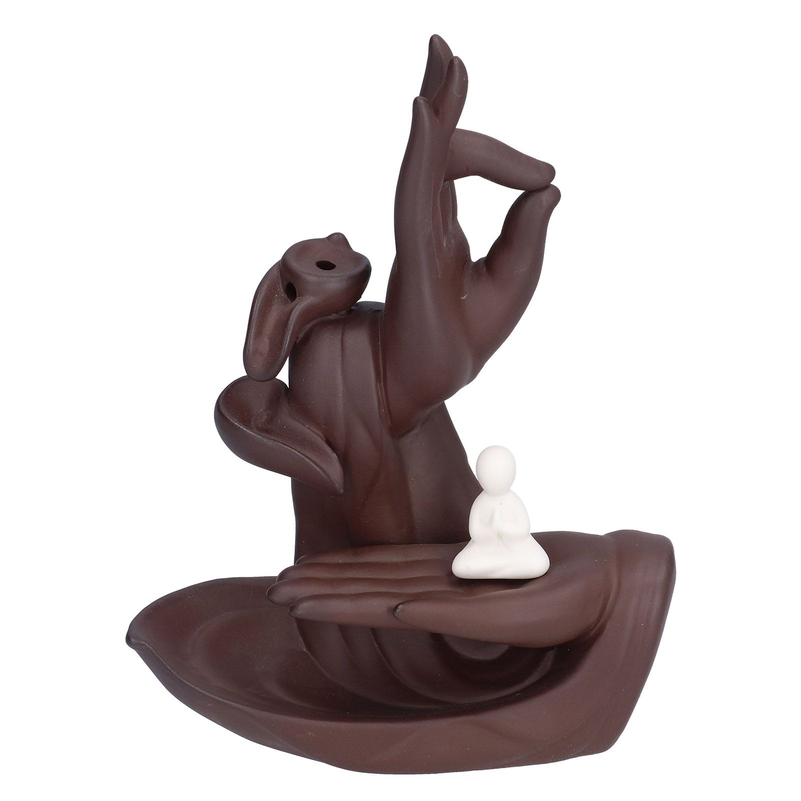Buddha Hand Incense Burner HandMade Backflow Incense Holder Ornament for Home view 5