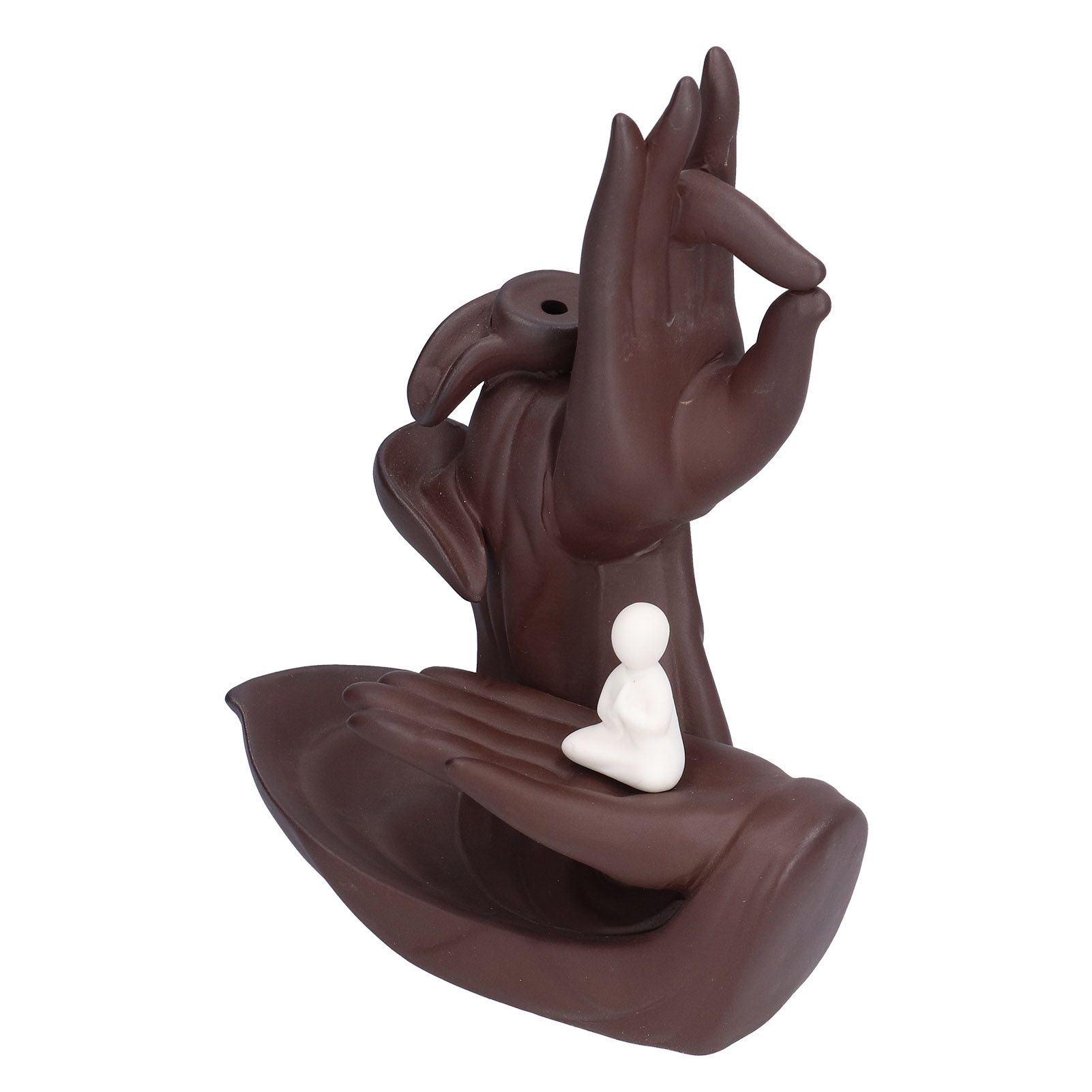Buddha Hand Incense Burner HandMade Backflow Incense Holder Ornament for Home view 6
