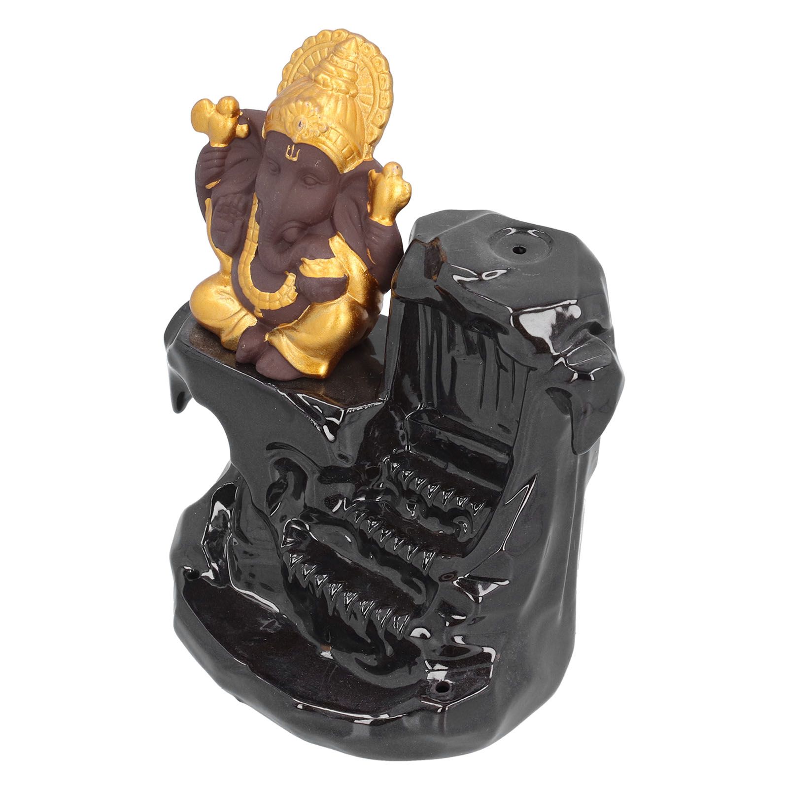 Backflow Incense Burner Desktop Waterfall Incense Holder Ornament for Sauna