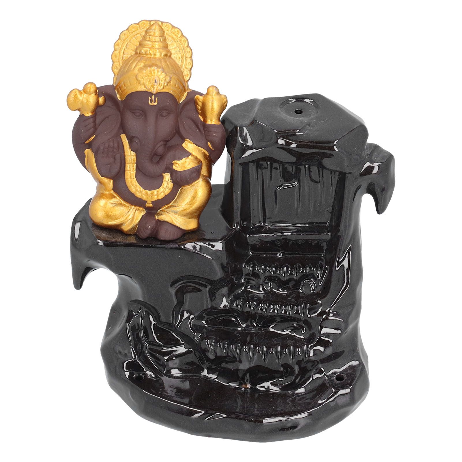 Backflow Incense Burner Desktop Waterfall Incense Holder Ornament for Sauna view 5