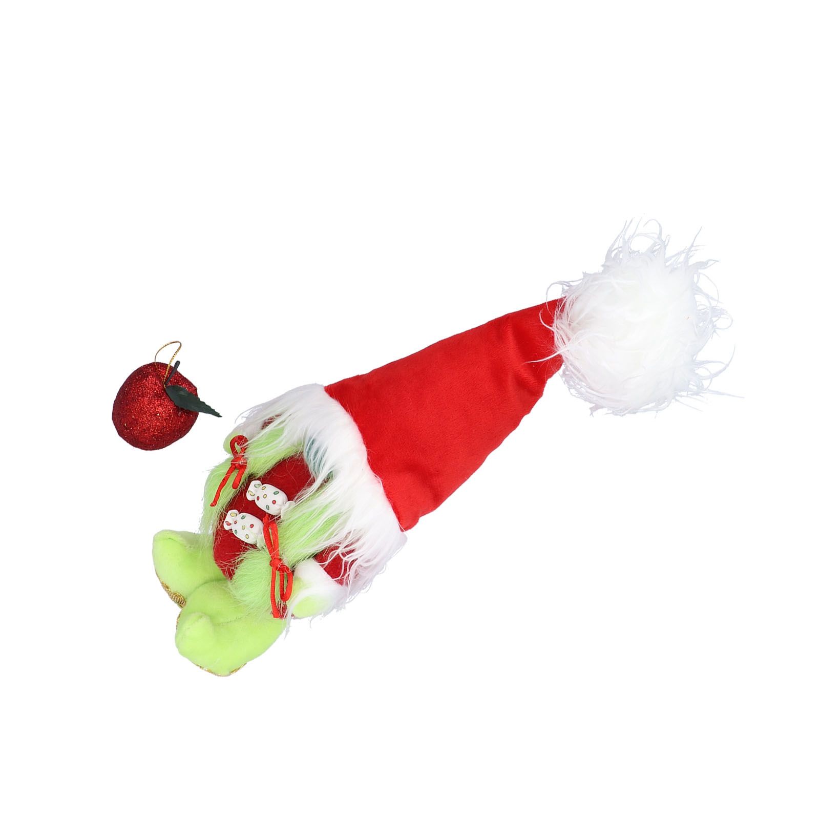 Faceless Standing Doll Dwarf Elf GreenHaired Plush Doll for Desktop Shelf view 5