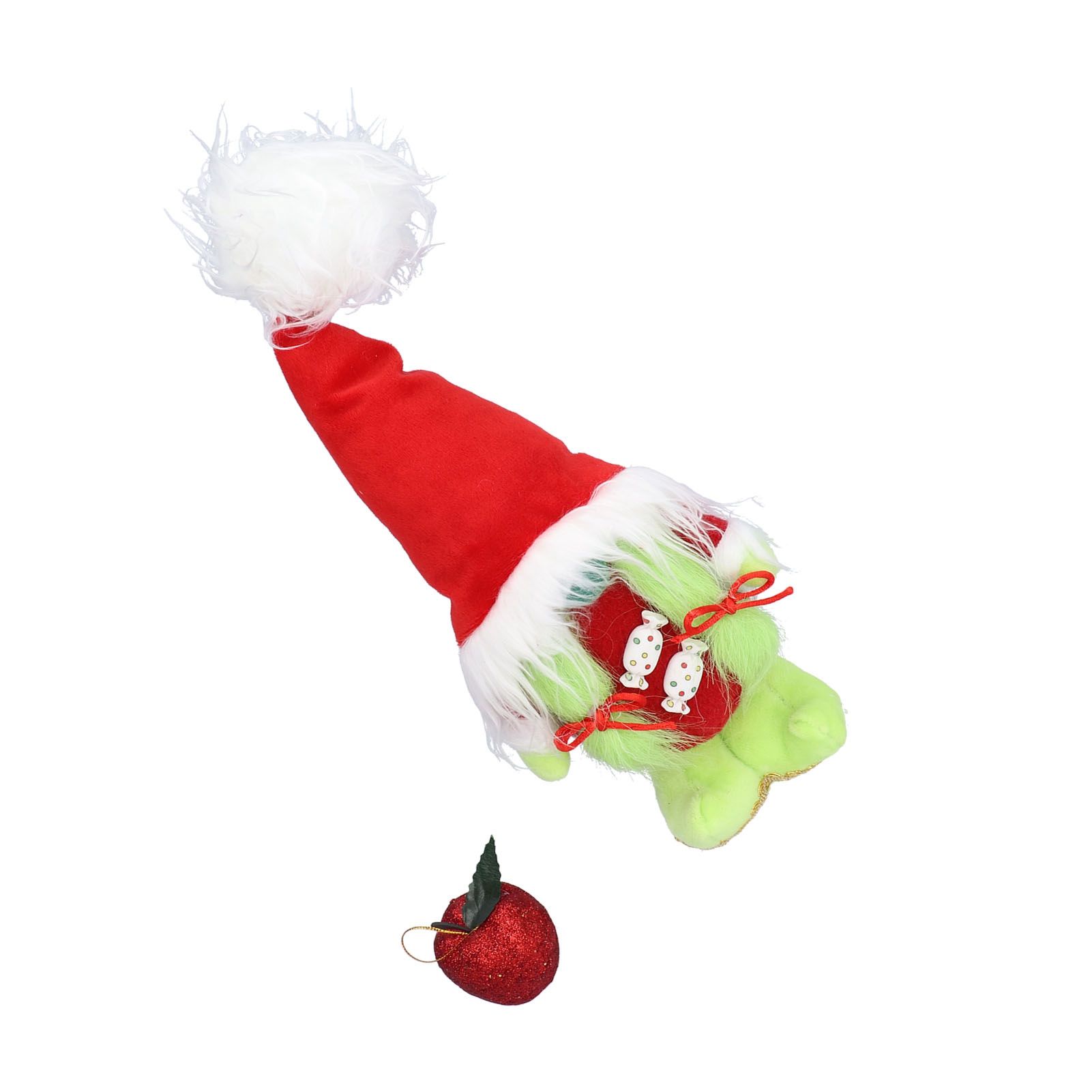 Faceless Standing Doll Dwarf Elf GreenHaired Plush Doll for Desktop Shelf view 7