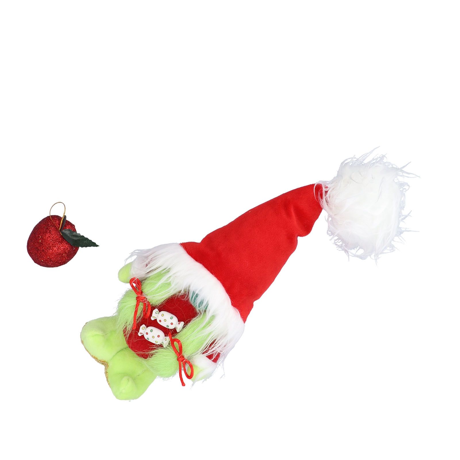 Faceless Standing Doll Dwarf Elf GreenHaired Plush Doll for Desktop Shelf view 8