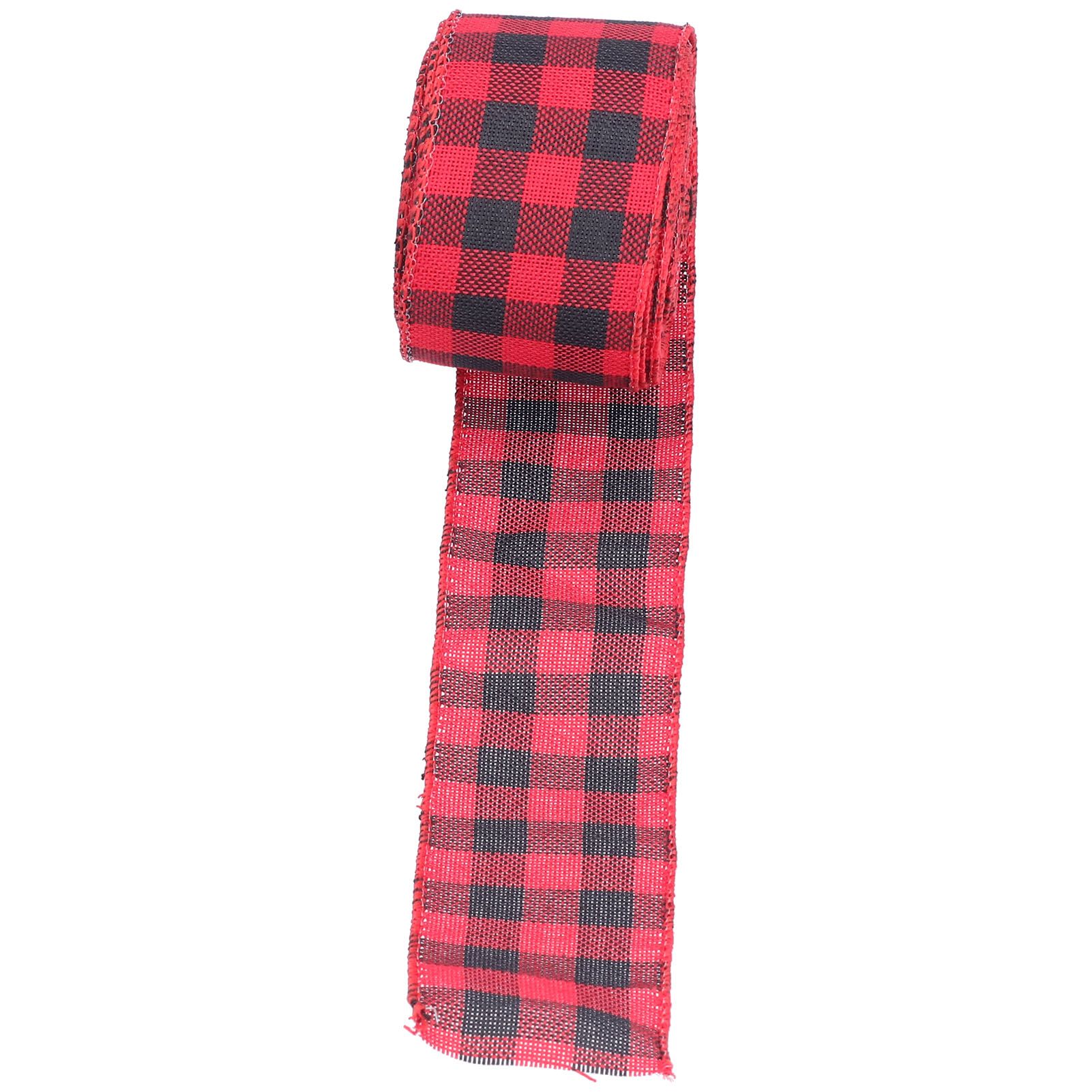 5m Christmas Wired Edge Ribbon Decorative Plaid Ribbon for Home DIY Gift view 4