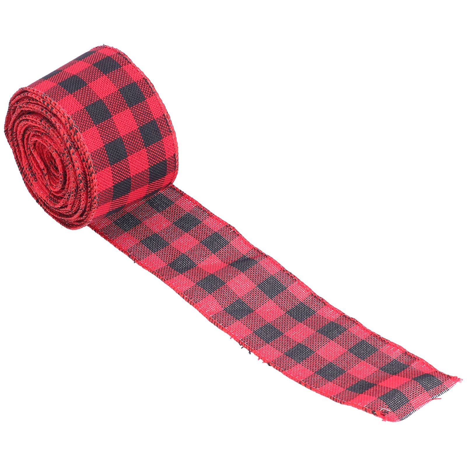 5m Christmas Wired Edge Ribbon Decorative Plaid Ribbon for Home DIY Gift view 10