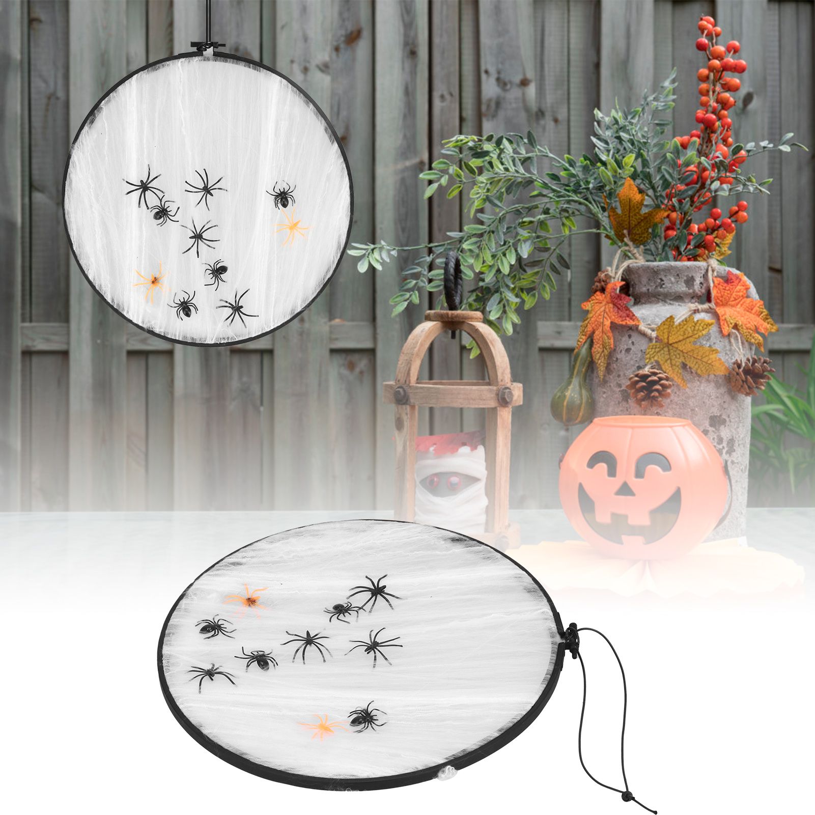 DIY Horrific Spider Pattern Decoration Cloth Halloween Ornament for Festival view 11