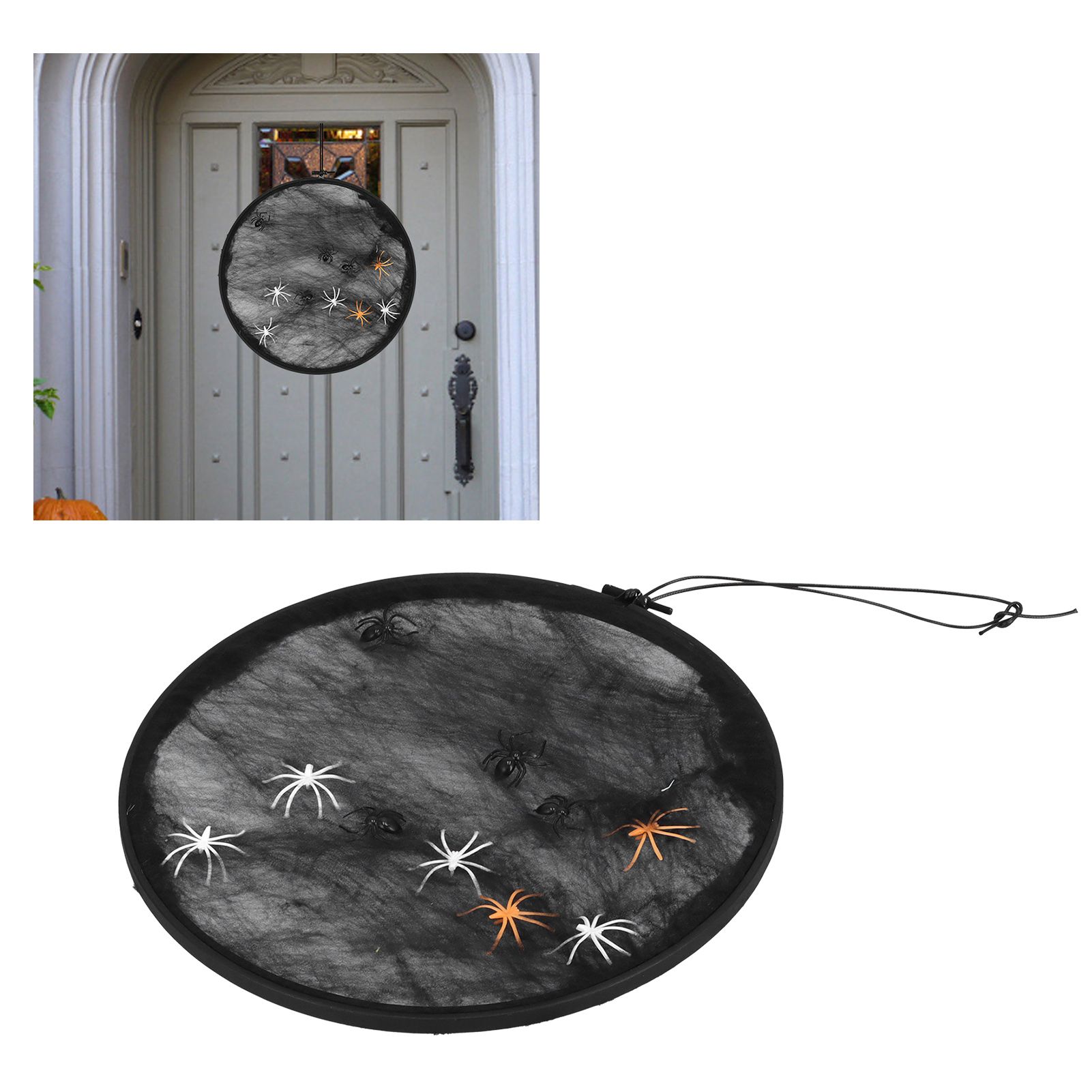 DIY Horrific Spider Pattern Decoration Cloth Halloween Ornament for Festival view 12