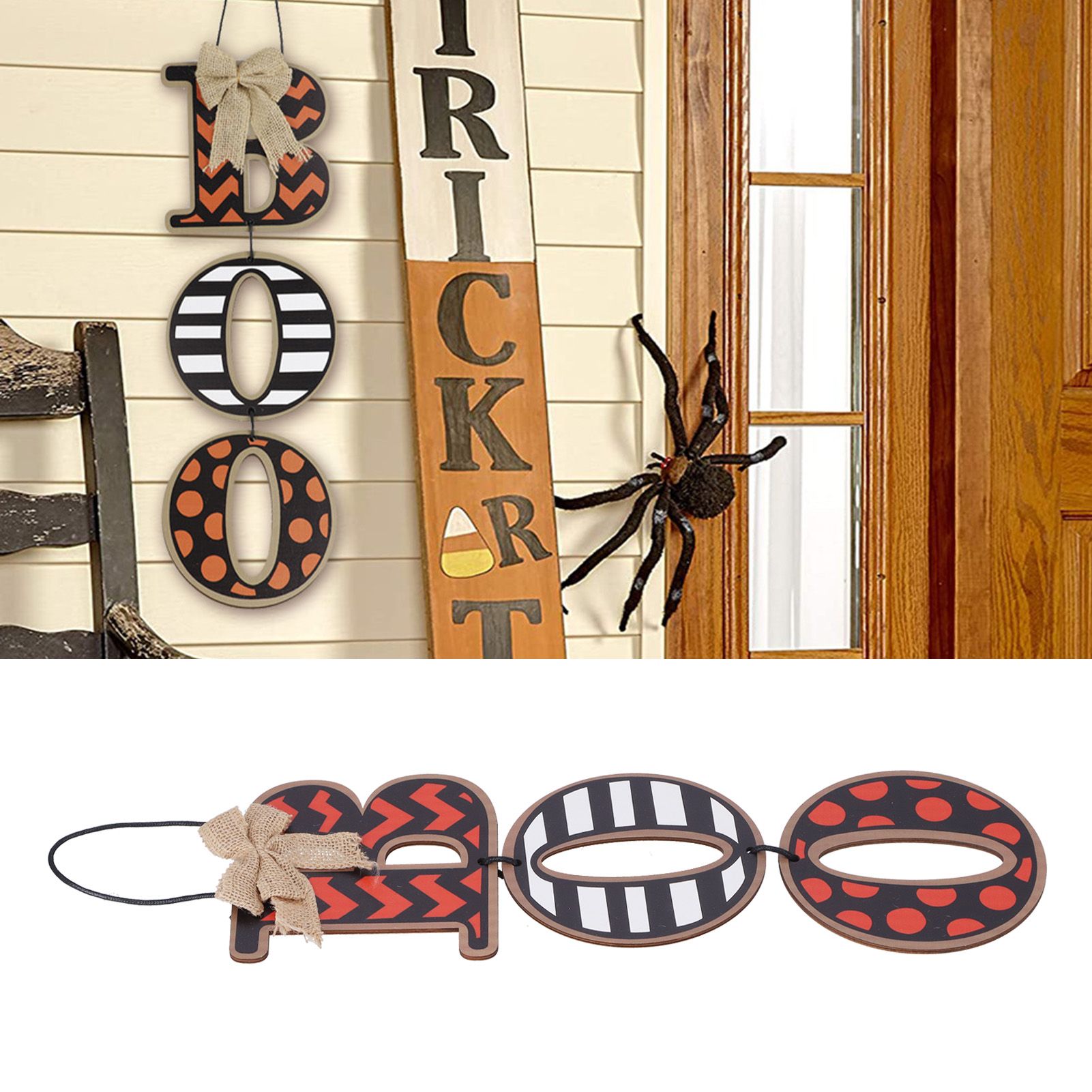 Hanging Plaque Letter Hanging Board Sign Wooden Crafts for Home Festival Party view 11