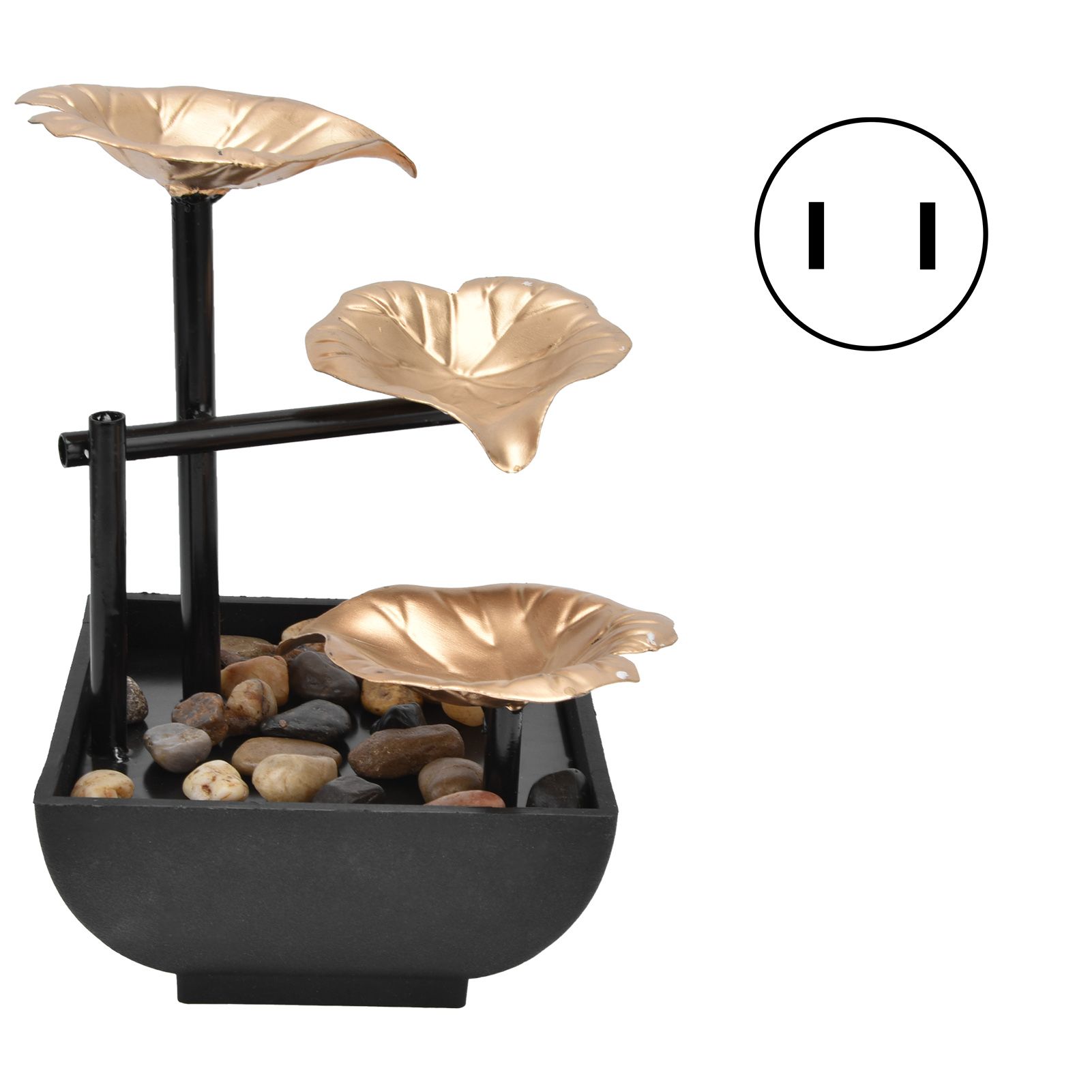 Desktop Flowing Water Ornament Tabletop Fountain for Home Office Feng Shui view 2