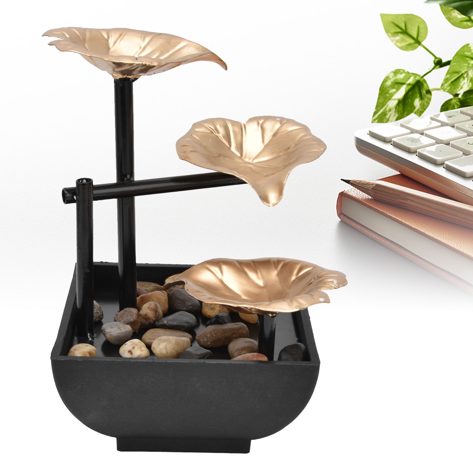 Desktop Flowing Water Ornament Tabletop Fountain for Home Office Feng Shui view 11