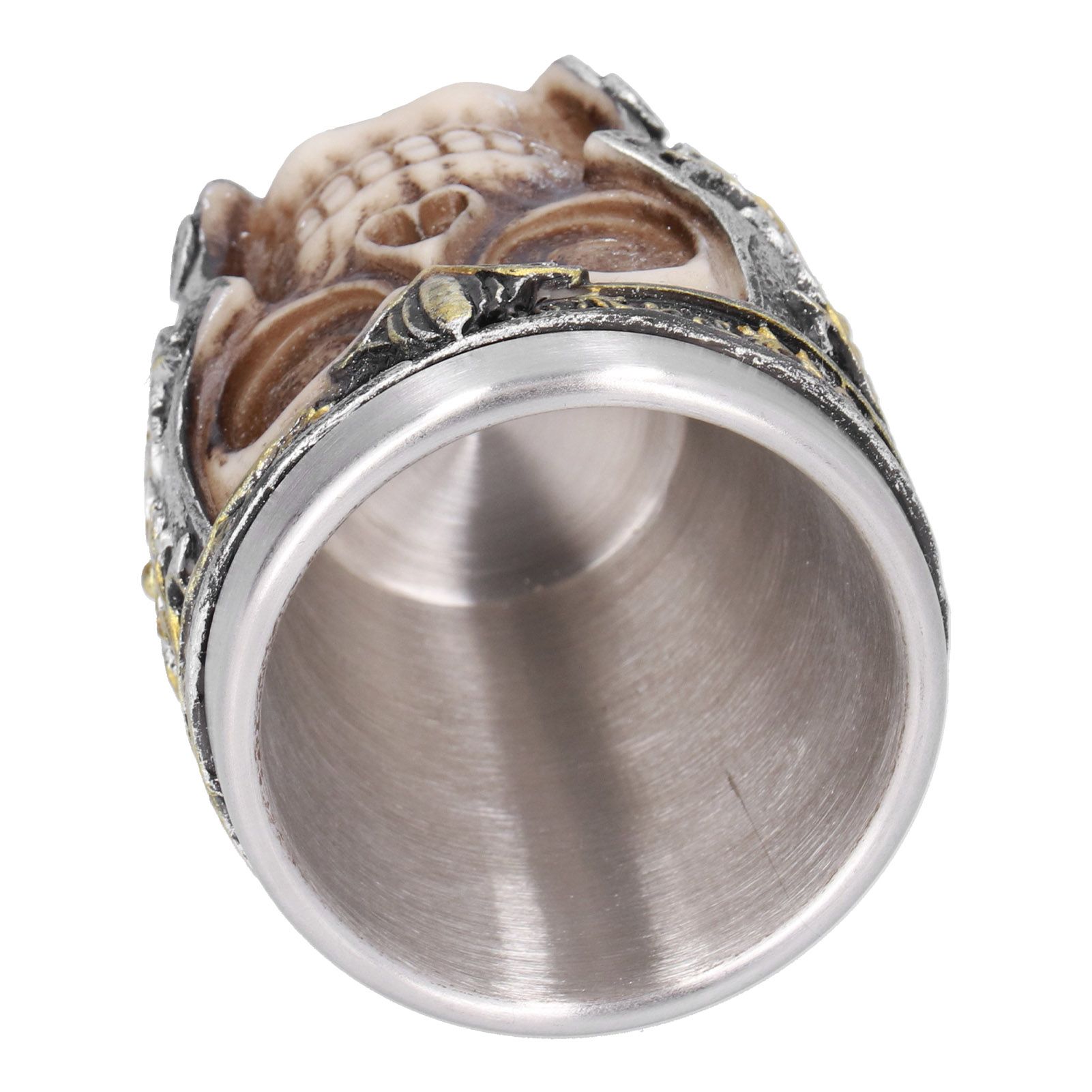 Skull Mug Resin Stainless Steel Liner Anti Rust Lightweight Small Viking Cup view 9