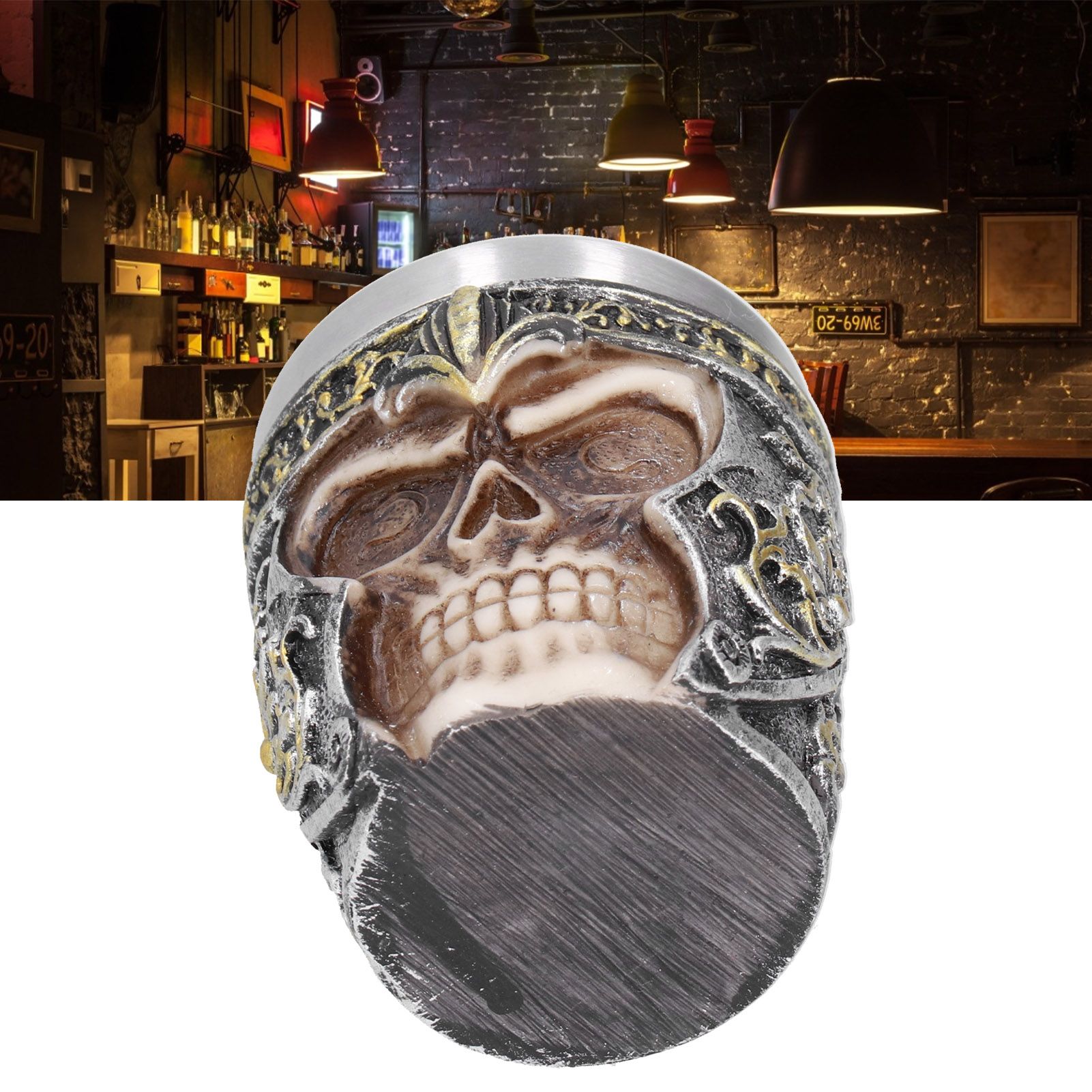 Skull Mug Resin Stainless Steel Liner Anti Rust Lightweight Small Viking Cup view 11