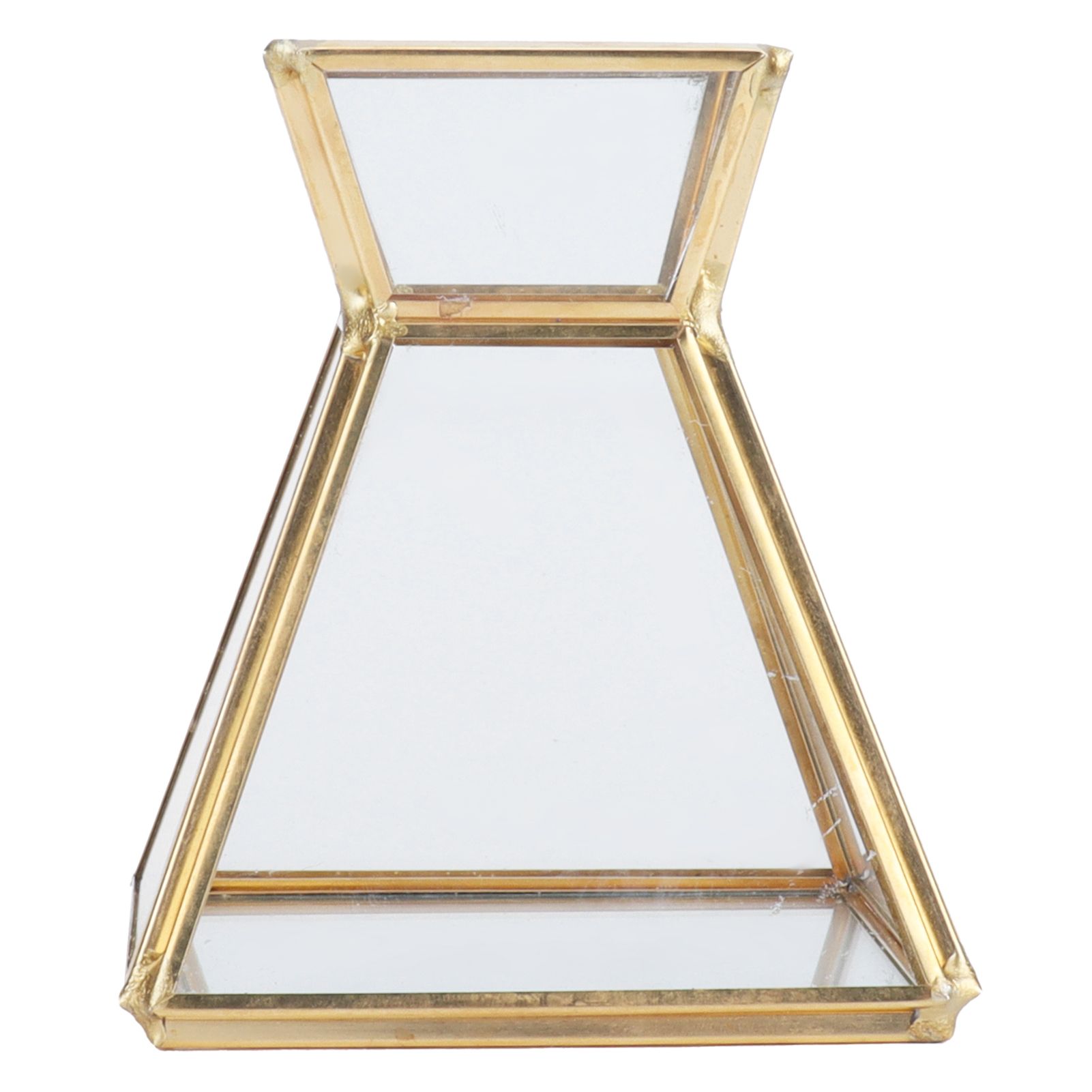 Glass Plant Container Mini Geometric Display Holder for Dining Table Window view 6