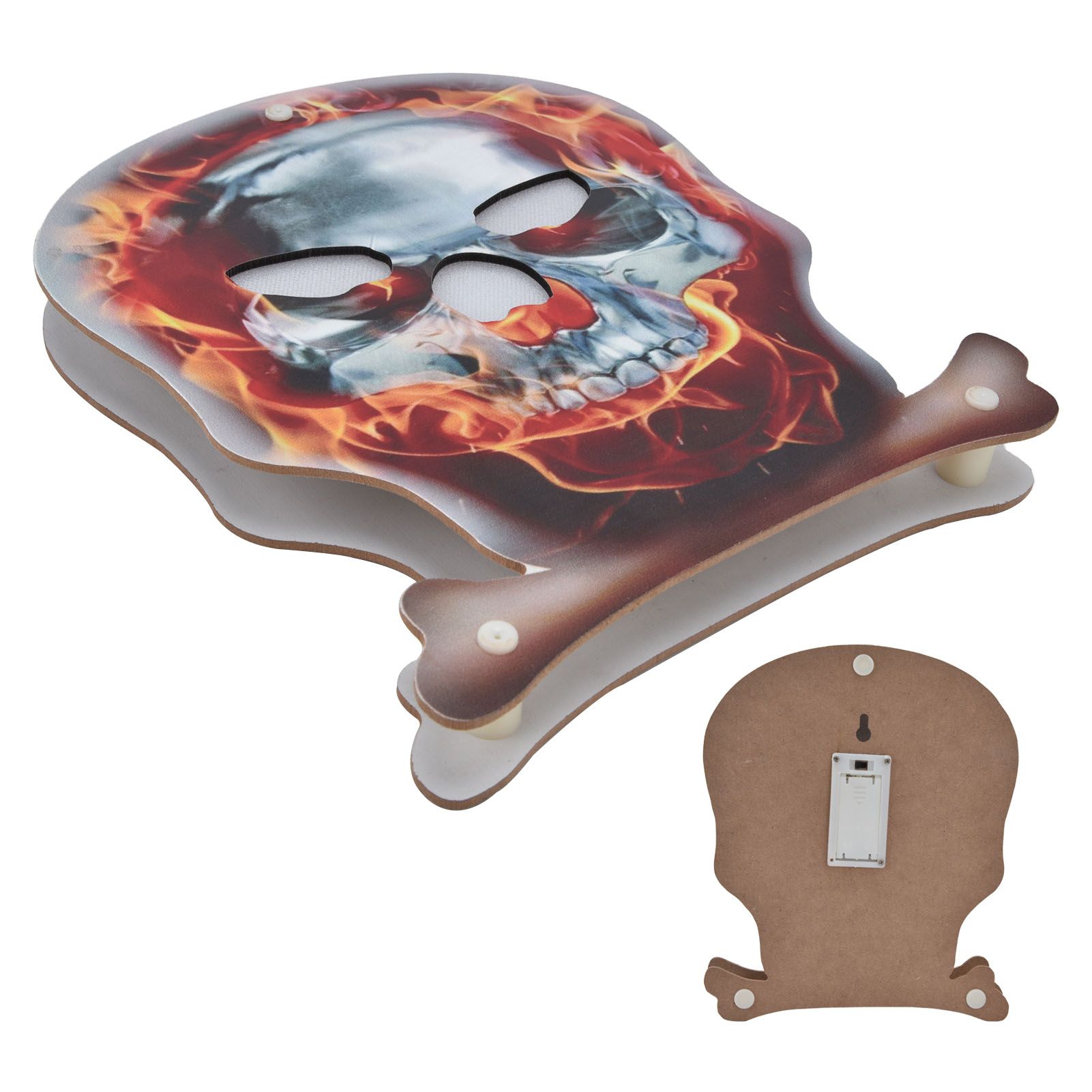 Skeleton Lights Mini Portable Energy Saving Horror Ambient LED Skull Head view 9