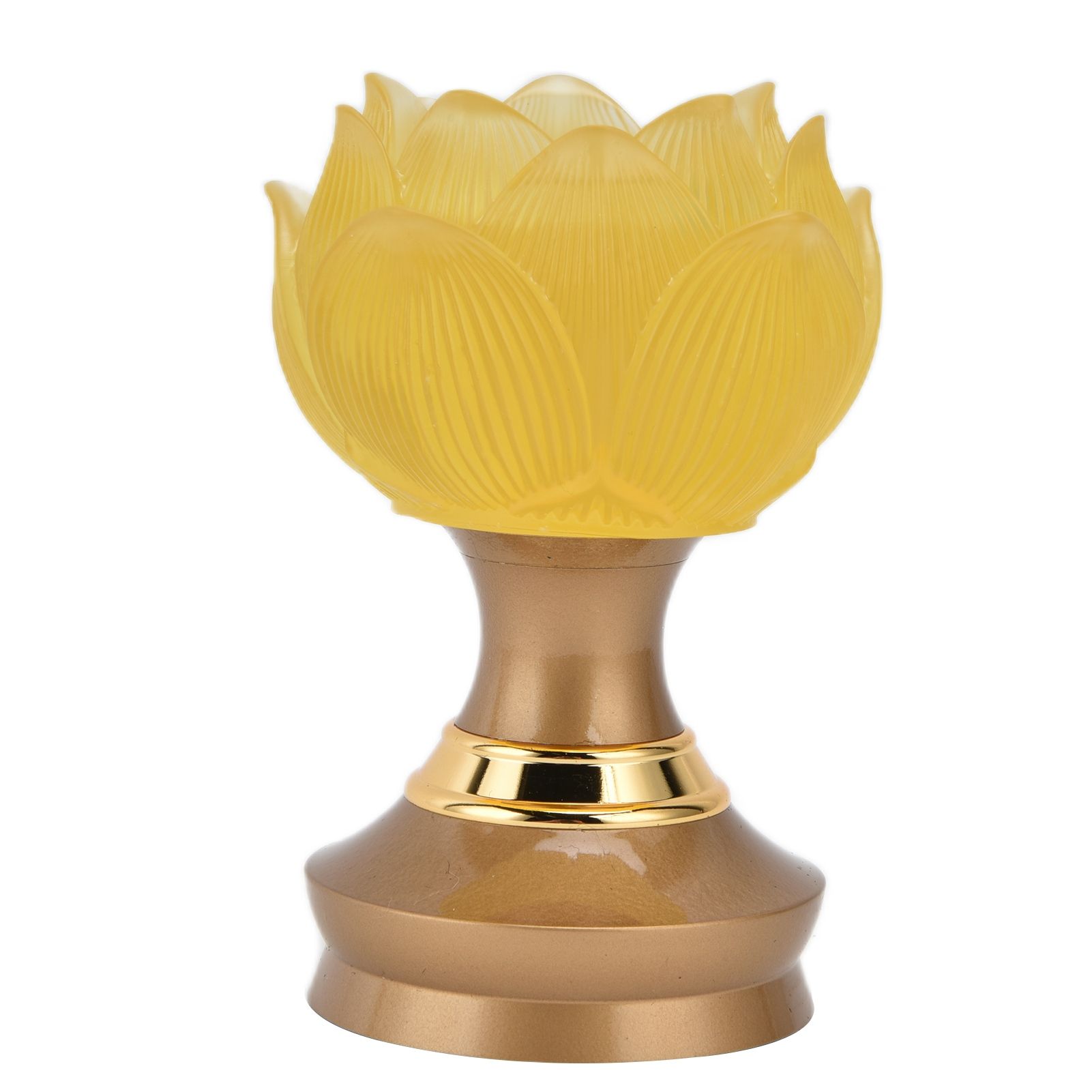 2Set LED Lotus Buddhist Light with Alloy Base Colorful Buddha Lamp Ornament view 4