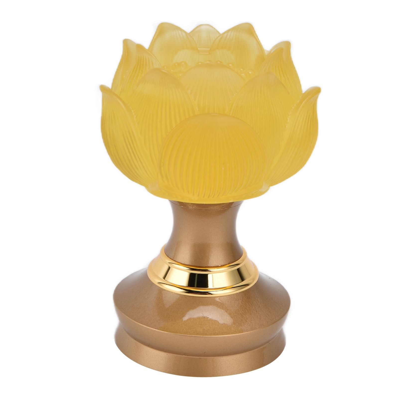 2Set LED Lotus Buddhist Light with Alloy Base Colorful Buddha Lamp Ornament view 6