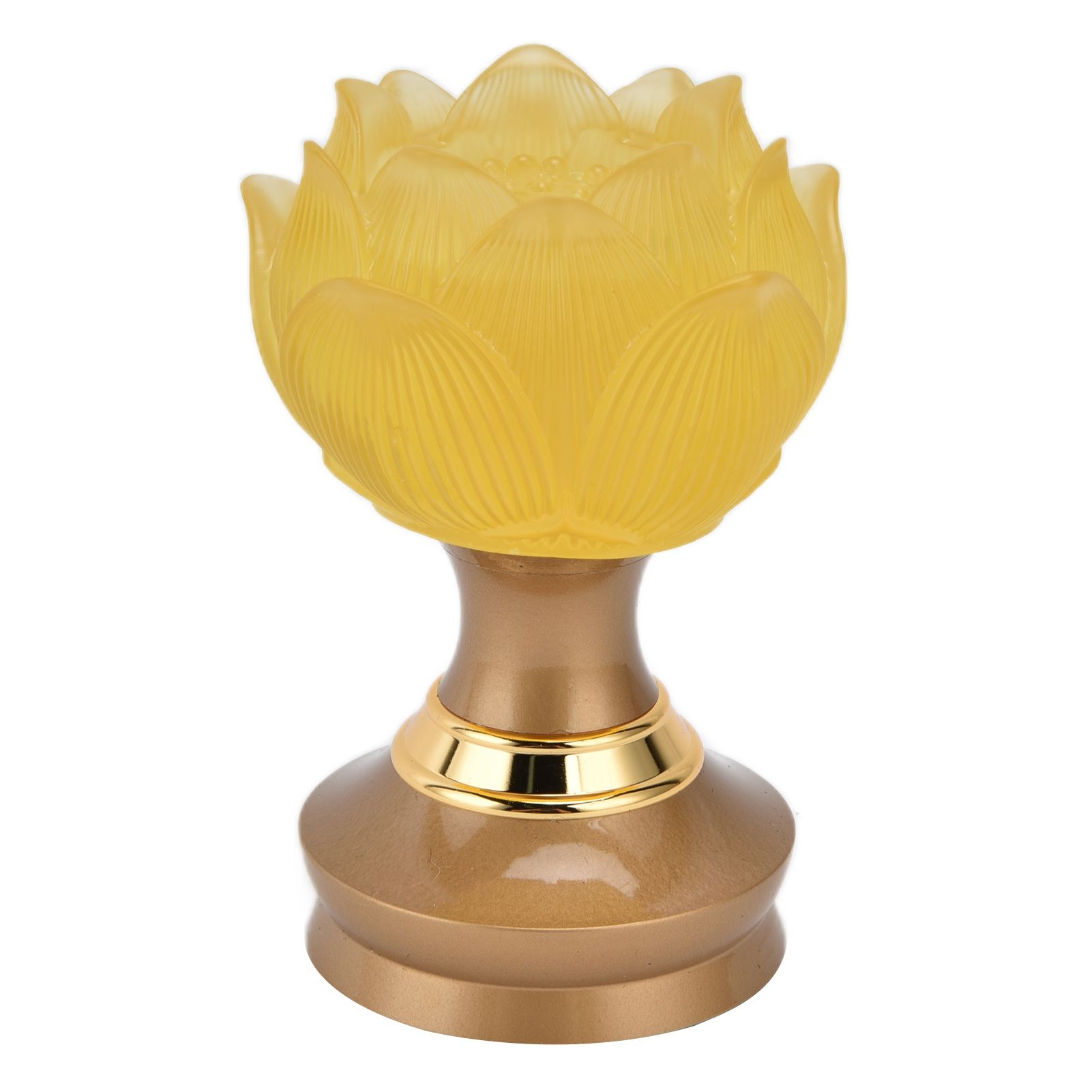 2Set LED Lotus Buddhist Light with Alloy Base Colorful Buddha Lamp Ornament view 5