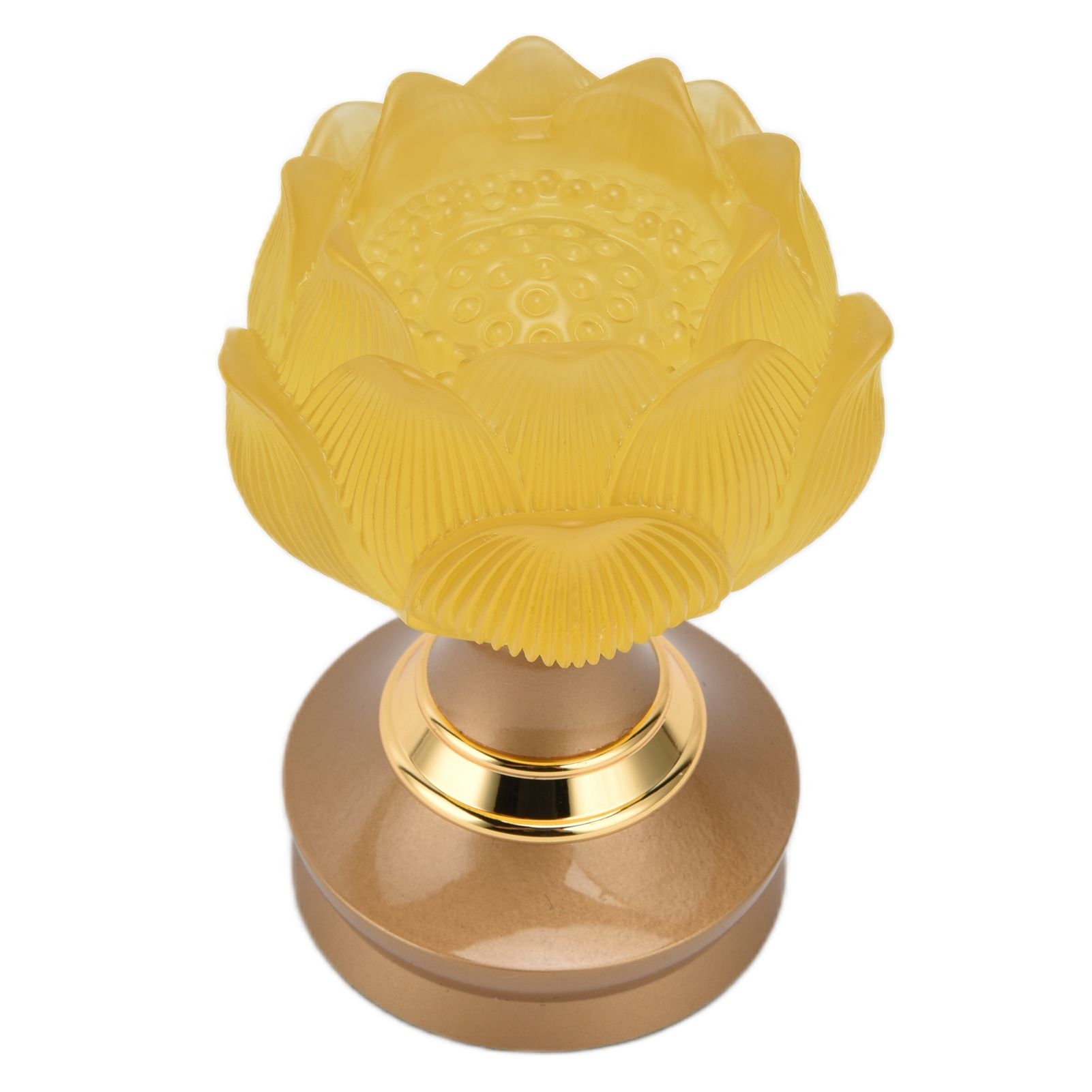 2Set LED Lotus Buddhist Light with Alloy Base Colorful Buddha Lamp Ornament view 7