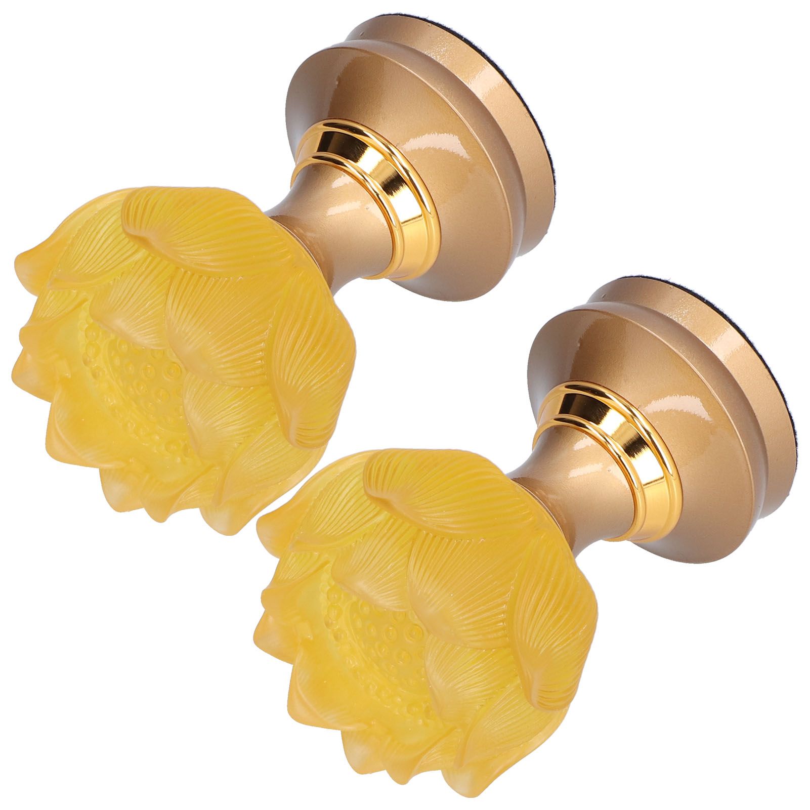 2Set LED Lotus Buddha Lamp Imitated Colored Glaze Prayer Light Home Meditation view 10