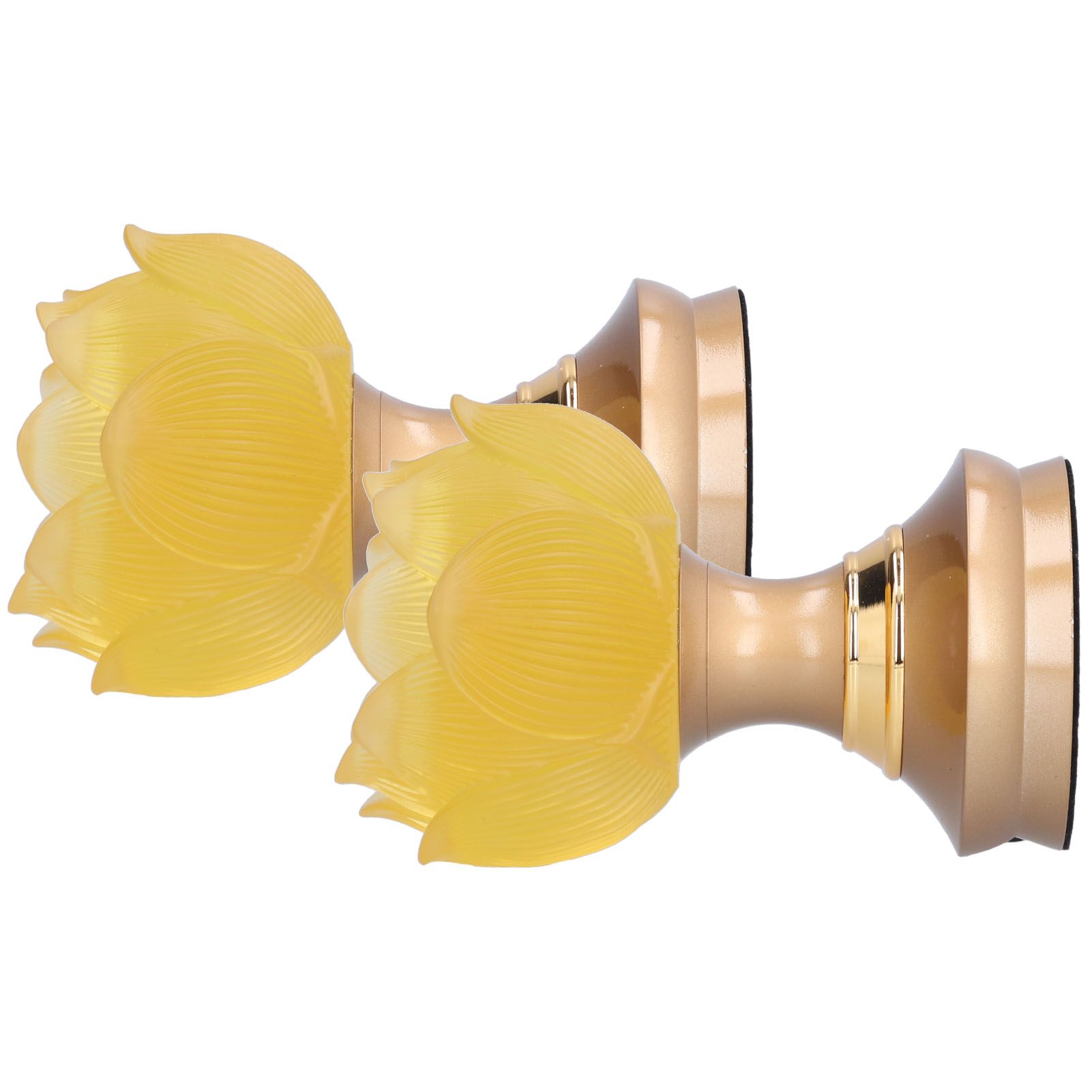 2 Set LED Buddhist Light Yellow Buddha Lamp Adjustable Buddhist Flower Light view 6
