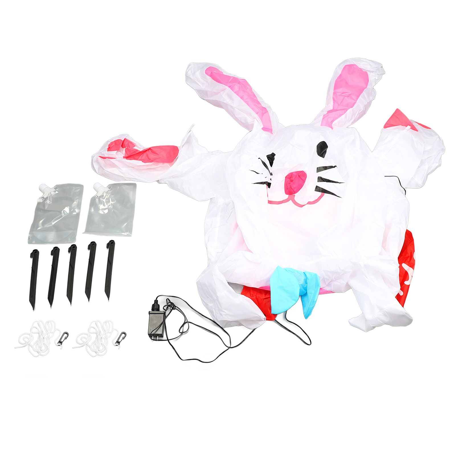 Easter Inflatable Bunny Polyester Waterproof Blow Up Bunny Rabbit with LED view 3