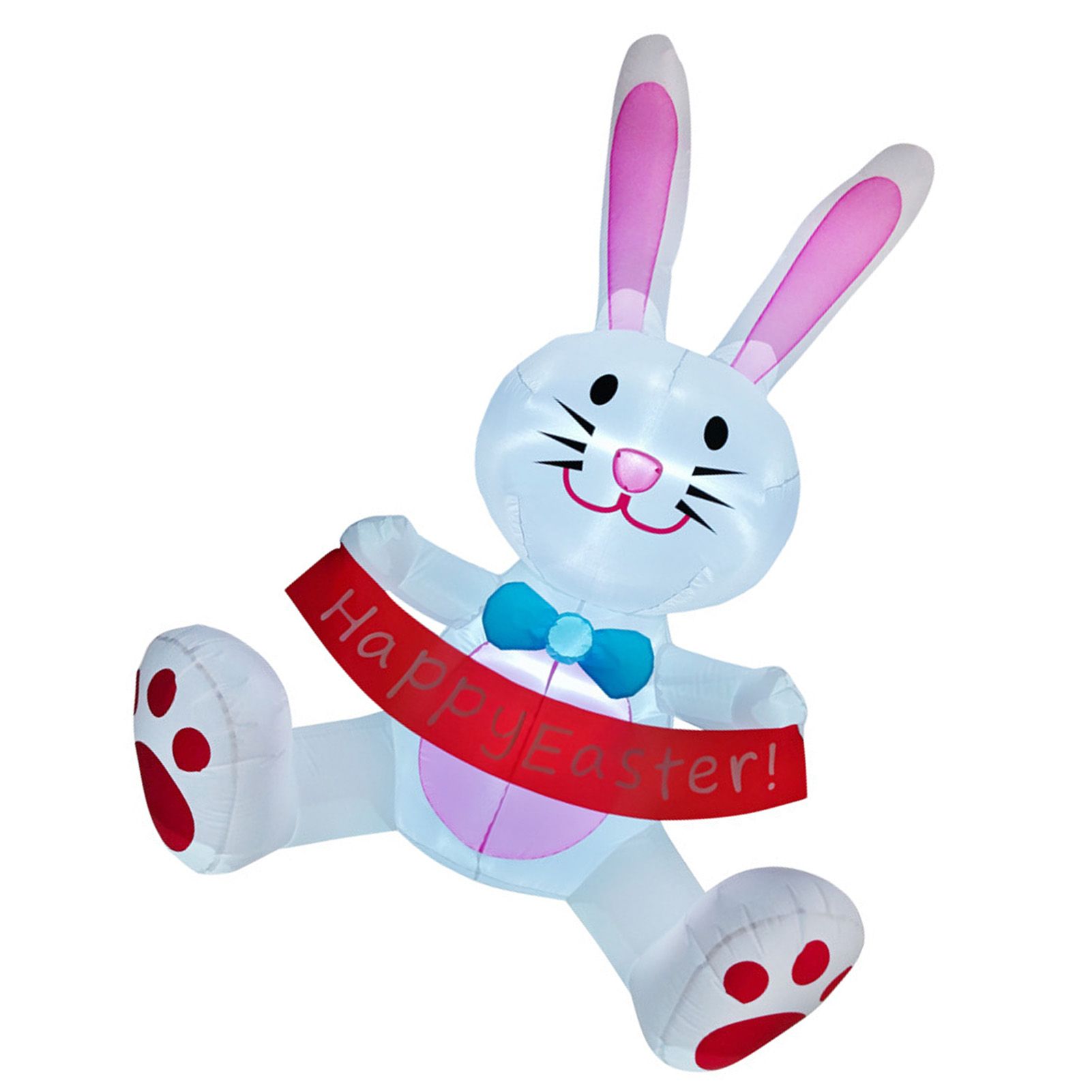 Easter Inflatable Bunny Polyester Waterproof Blow Up Bunny Rabbit with LED view 4