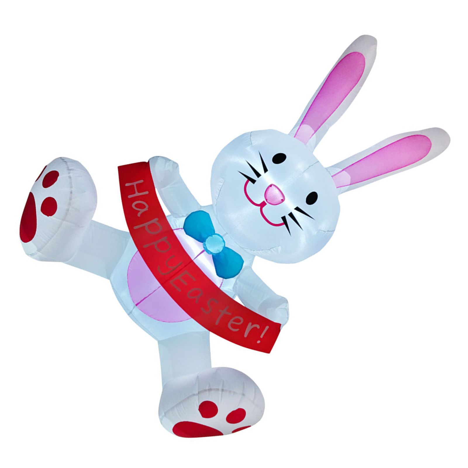Easter Inflatable Bunny Polyester Waterproof Blow Up Bunny Rabbit with LED view 6