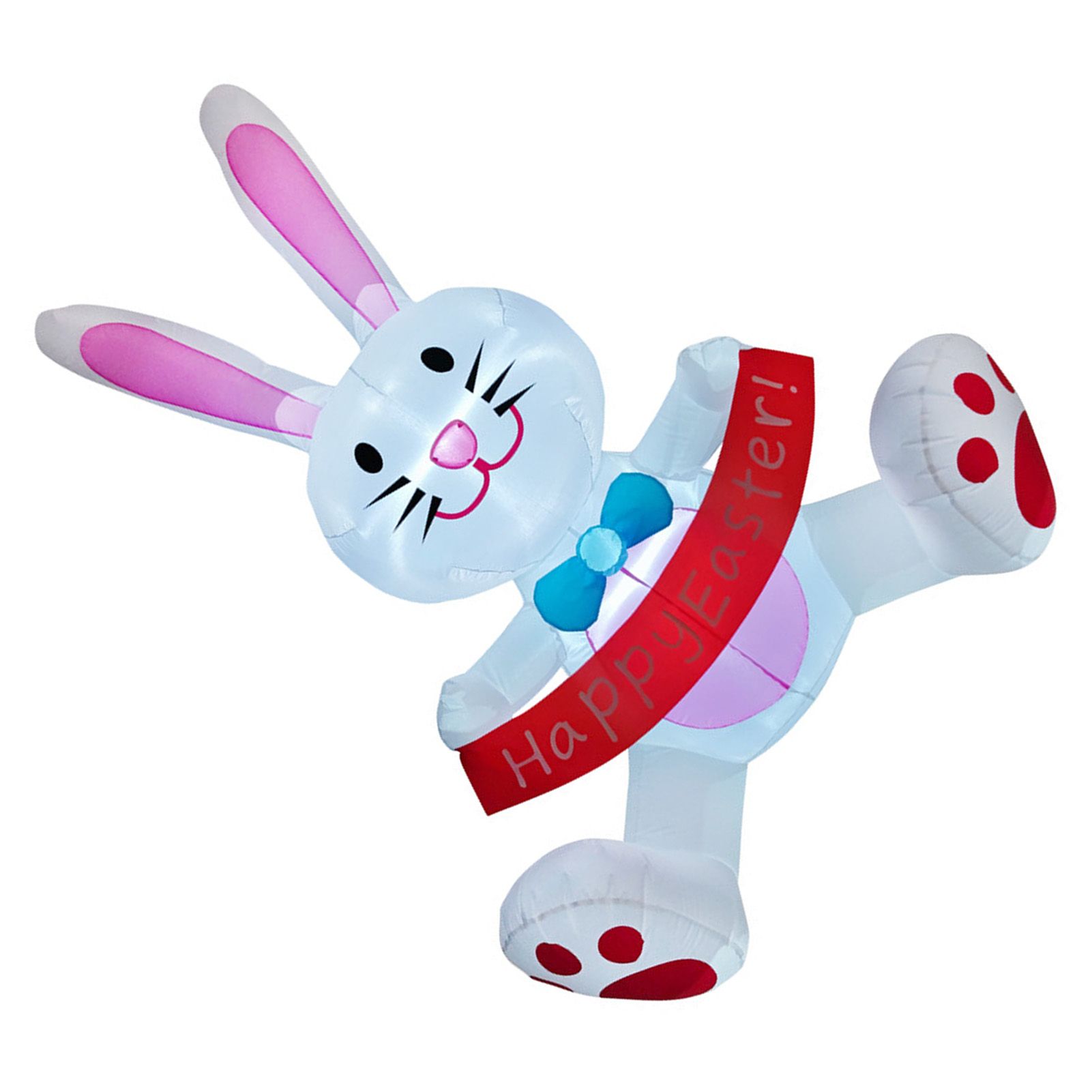 Easter Inflatable Bunny Polyester Waterproof Blow Up Bunny Rabbit with LED view 9