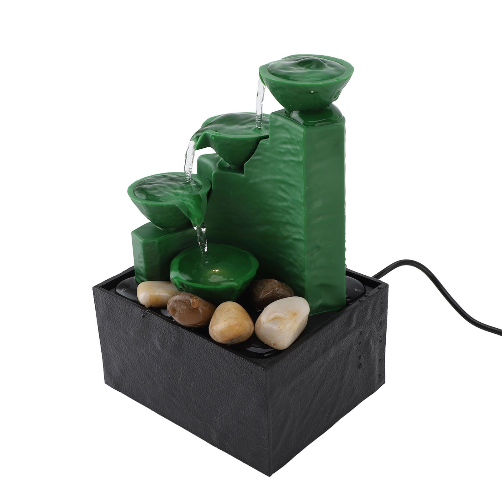 Tabletop Fountain Circulating Water Decorative USB Desk Waterfall Fountain
