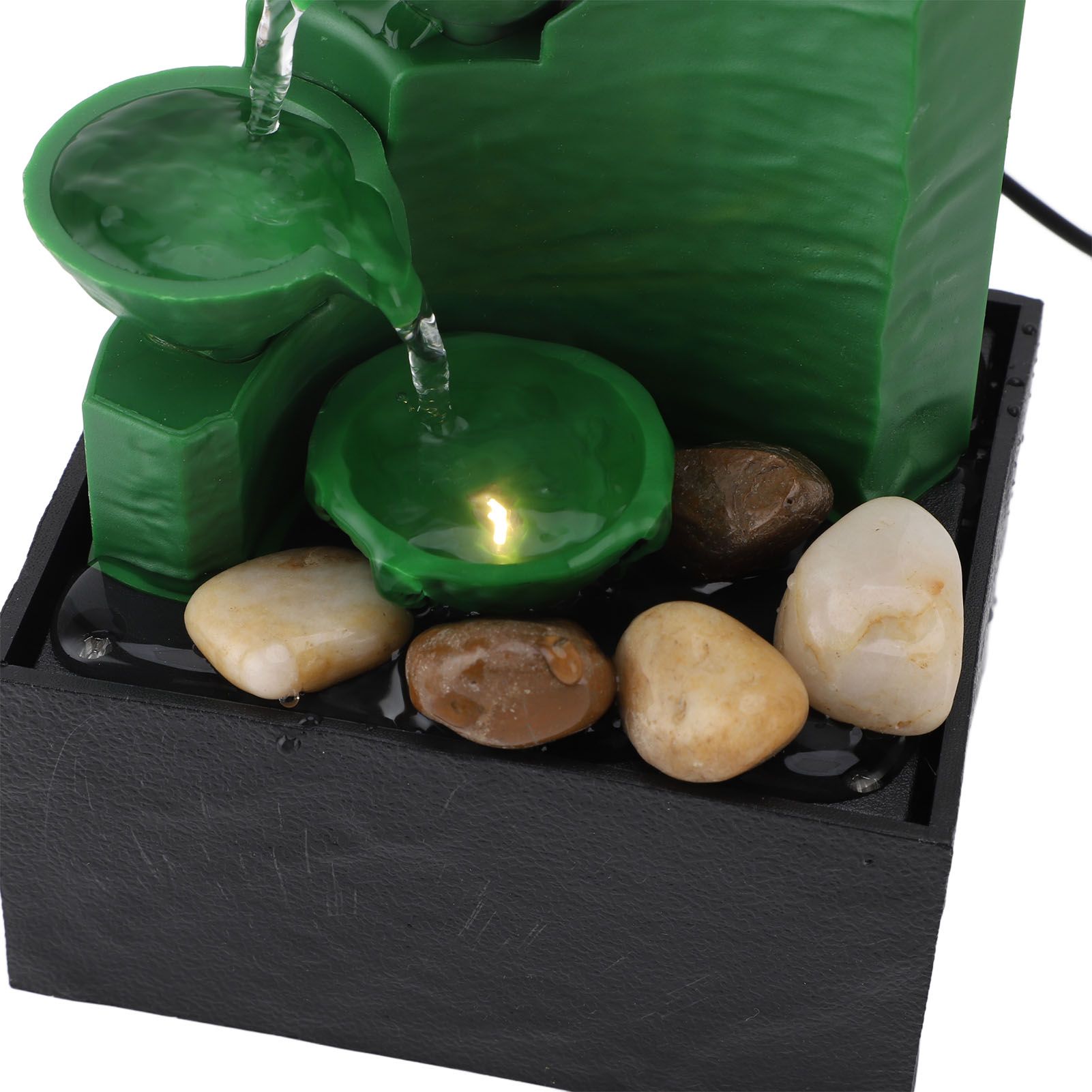 Tabletop Fountain Circulating Water Decorative USB Desk Waterfall Fountain view 2