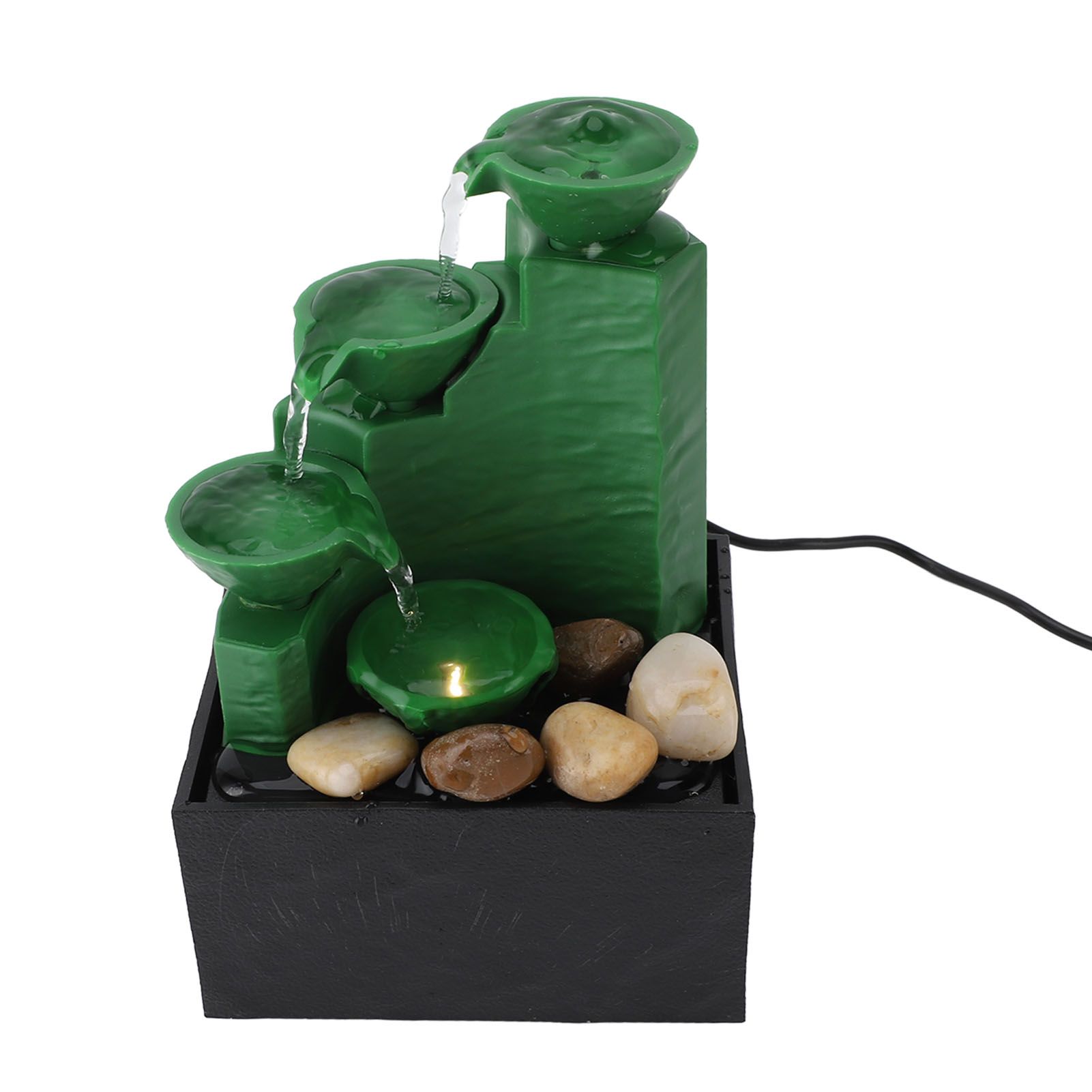 Tabletop Fountain Circulating Water Decorative USB Desk Waterfall Fountain view 9