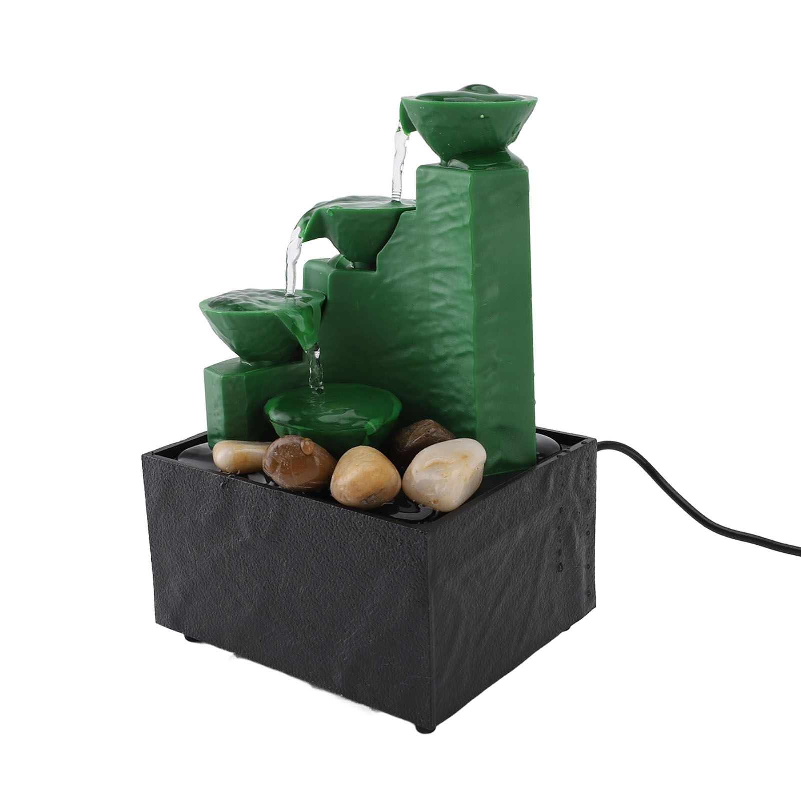 Tabletop Fountain Circulating Water Decorative USB Desk Waterfall Fountain view 11