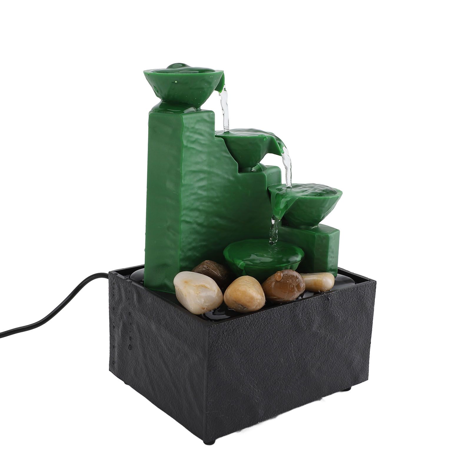 Tabletop Fountain Circulating Water Decorative USB Desk Waterfall Fountain view 12