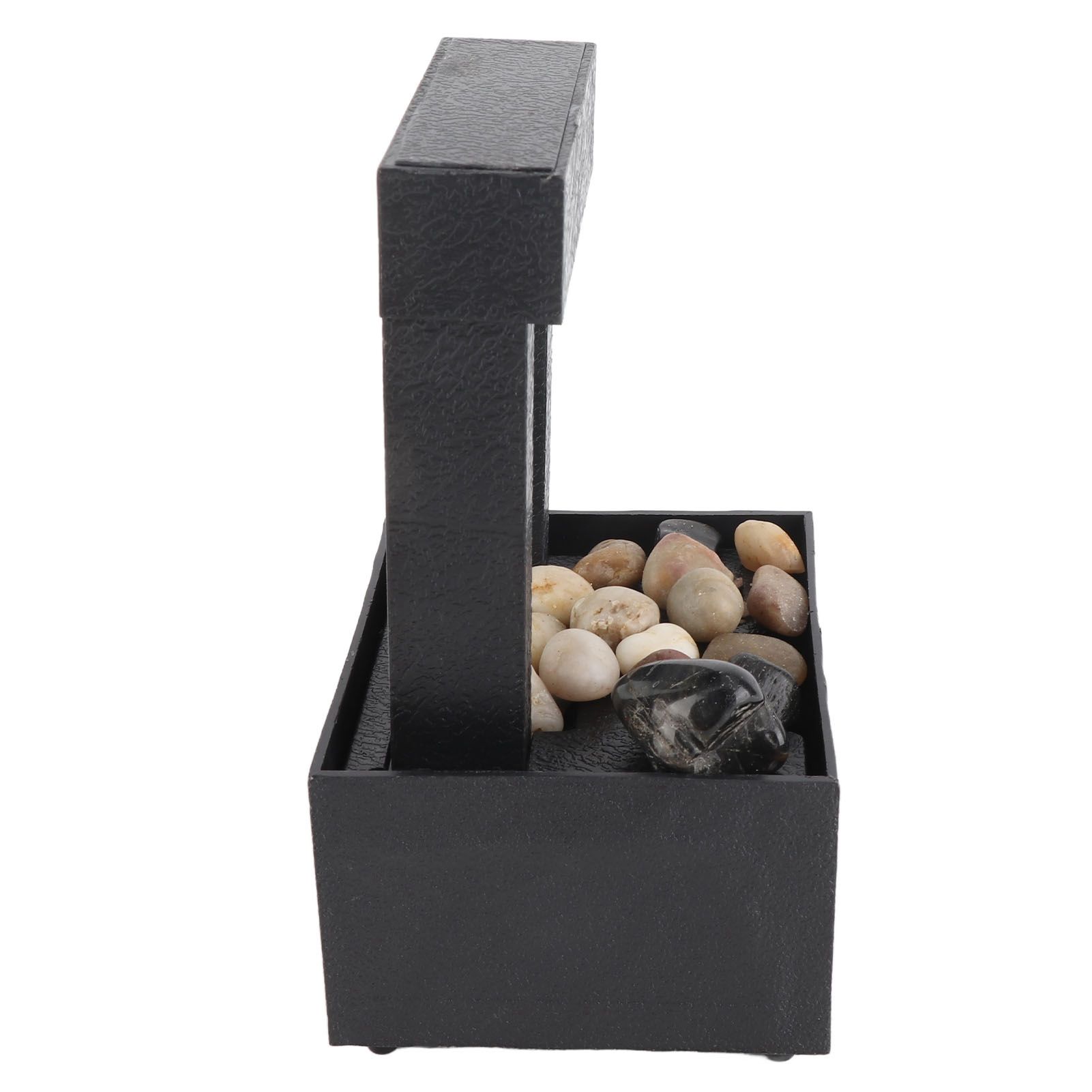 Mirrored Indoor Tabletop Water Fountain with Stone LED Light 2 Hours Auto view 2
