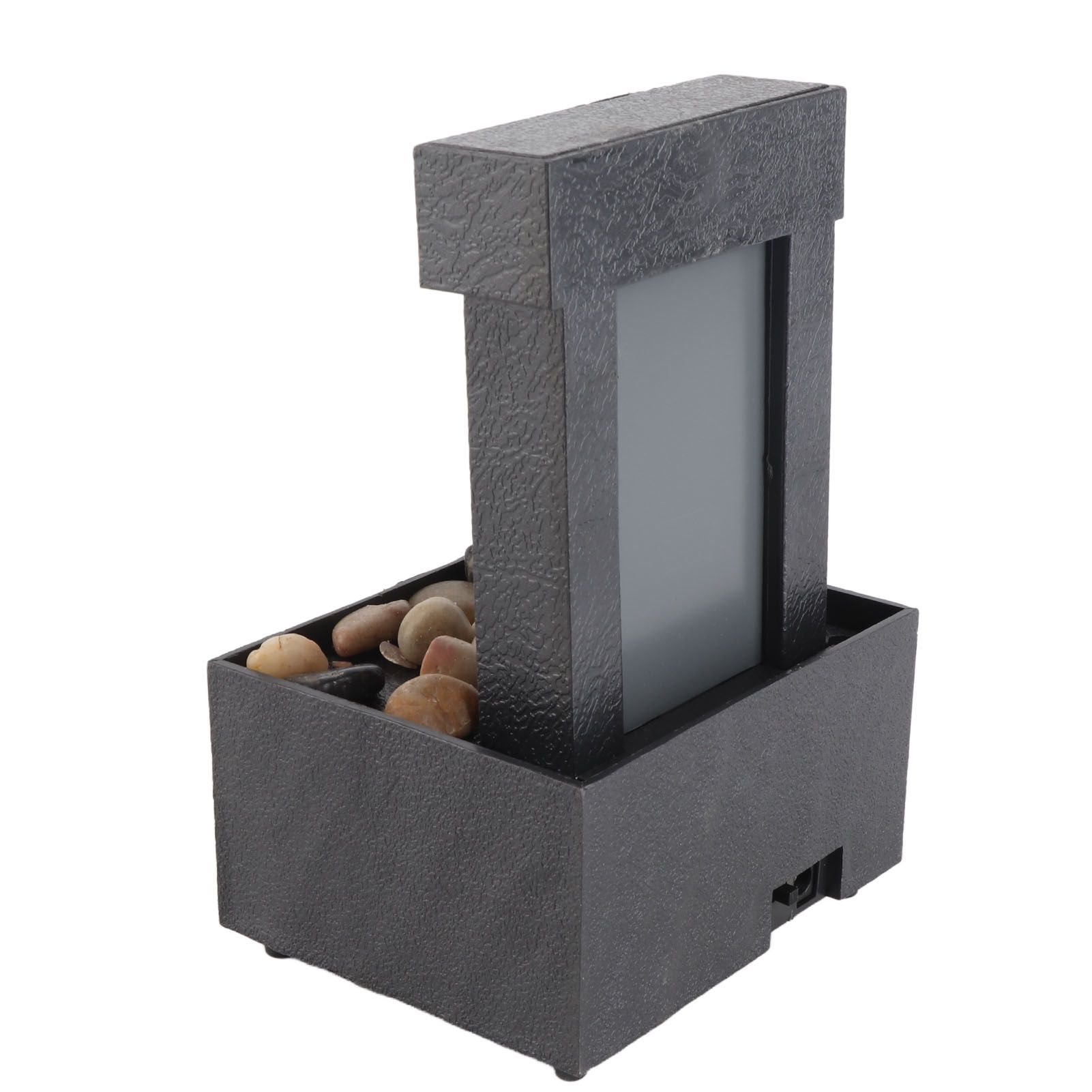 Mirrored Indoor Tabletop Water Fountain with Stone LED Light 2 Hours Auto view 8