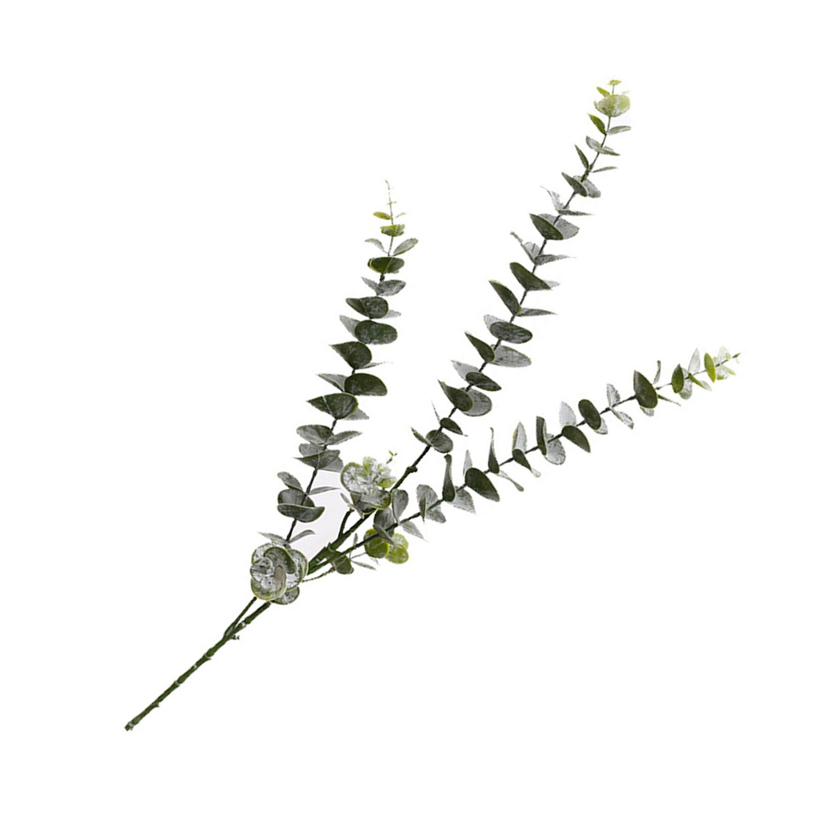 Eucalyptus Stems Decor Artificial Eucalyptus Leaves 3 Branches Real Touch Faux