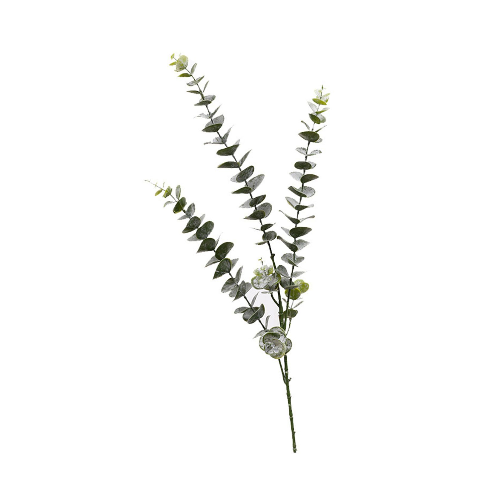Eucalyptus Stems Decor Artificial Eucalyptus Leaves 3 Branches Real Touch Faux view 2