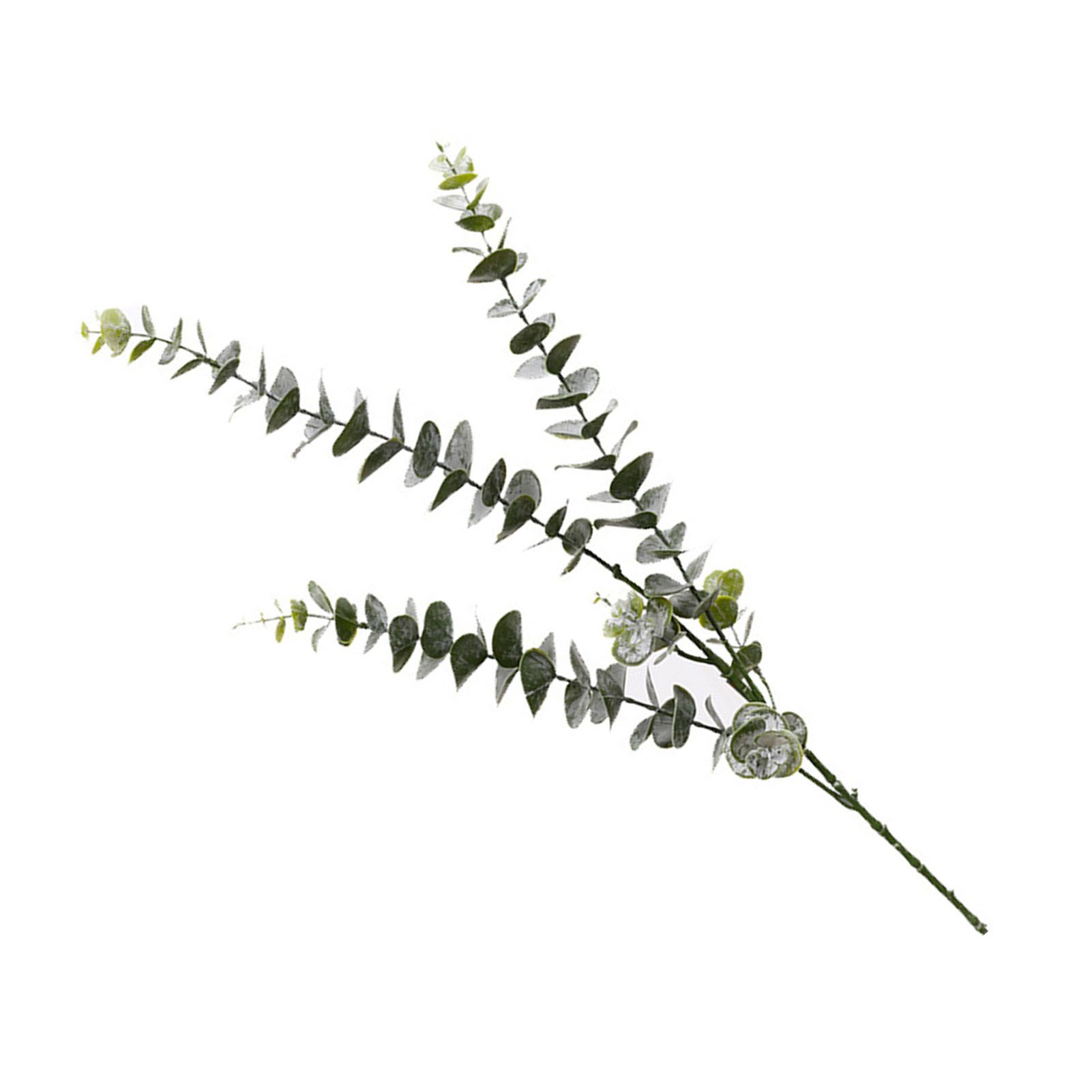 Eucalyptus Stems Decor Artificial Eucalyptus Leaves 3 Branches Real Touch Faux view 3