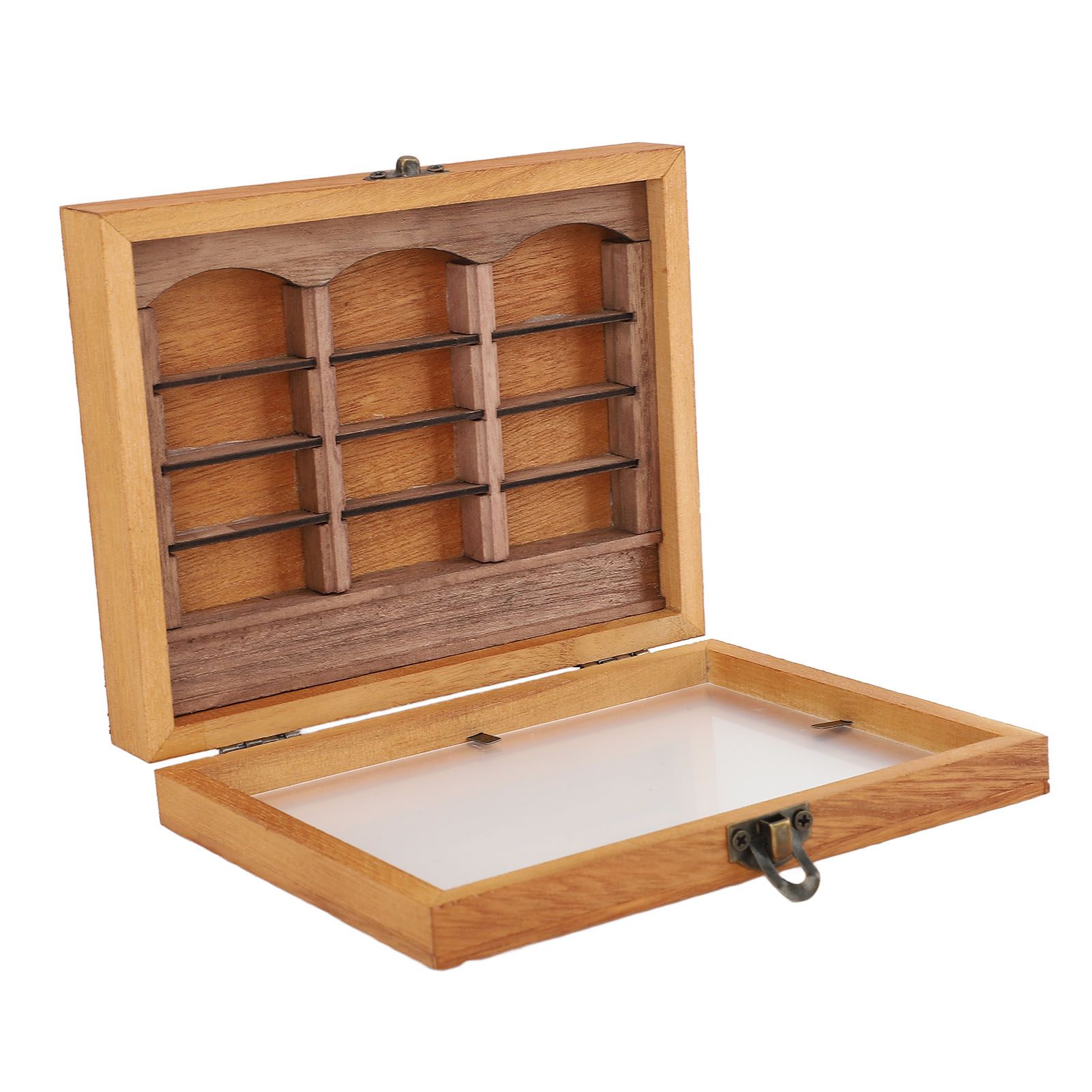 Miniature Wooden Bookshelf Anxiety Relief Multi Books Display Case Cabinet view 6