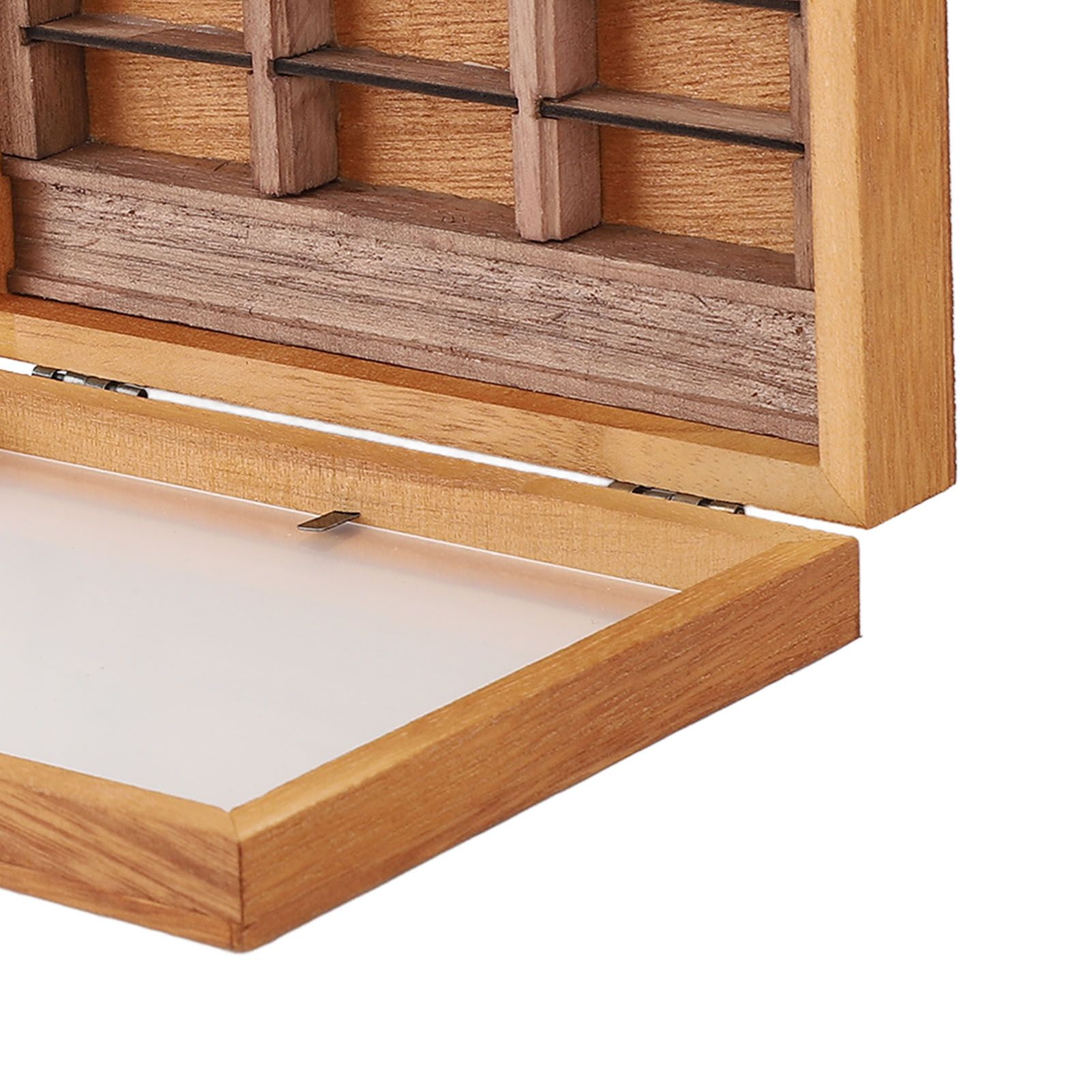 Miniature Wooden Bookshelf Anxiety Relief Multi Books Display Case Cabinet view 7