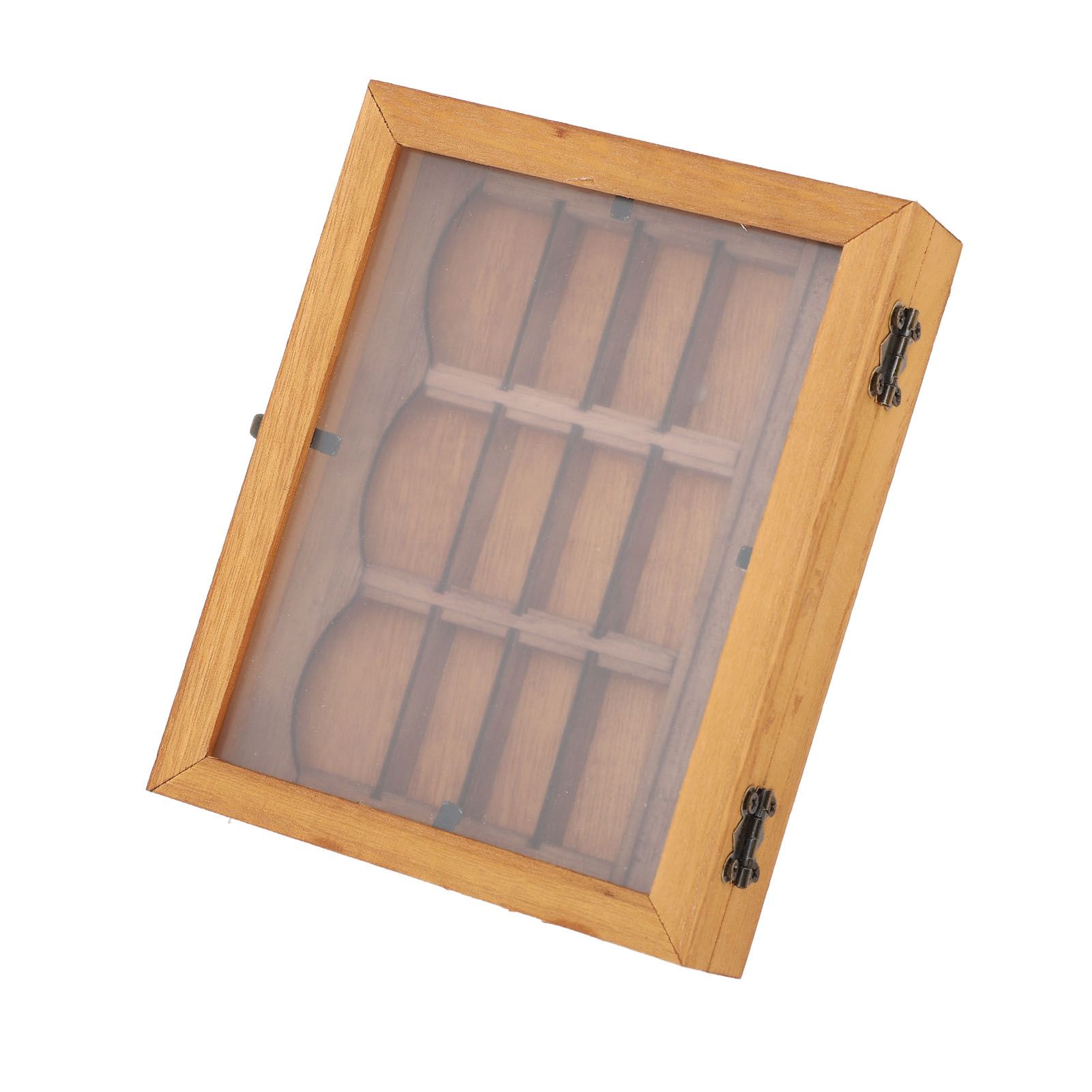 Miniature Wooden Bookshelf Anxiety Relief Multi Books Display Case Cabinet view 8