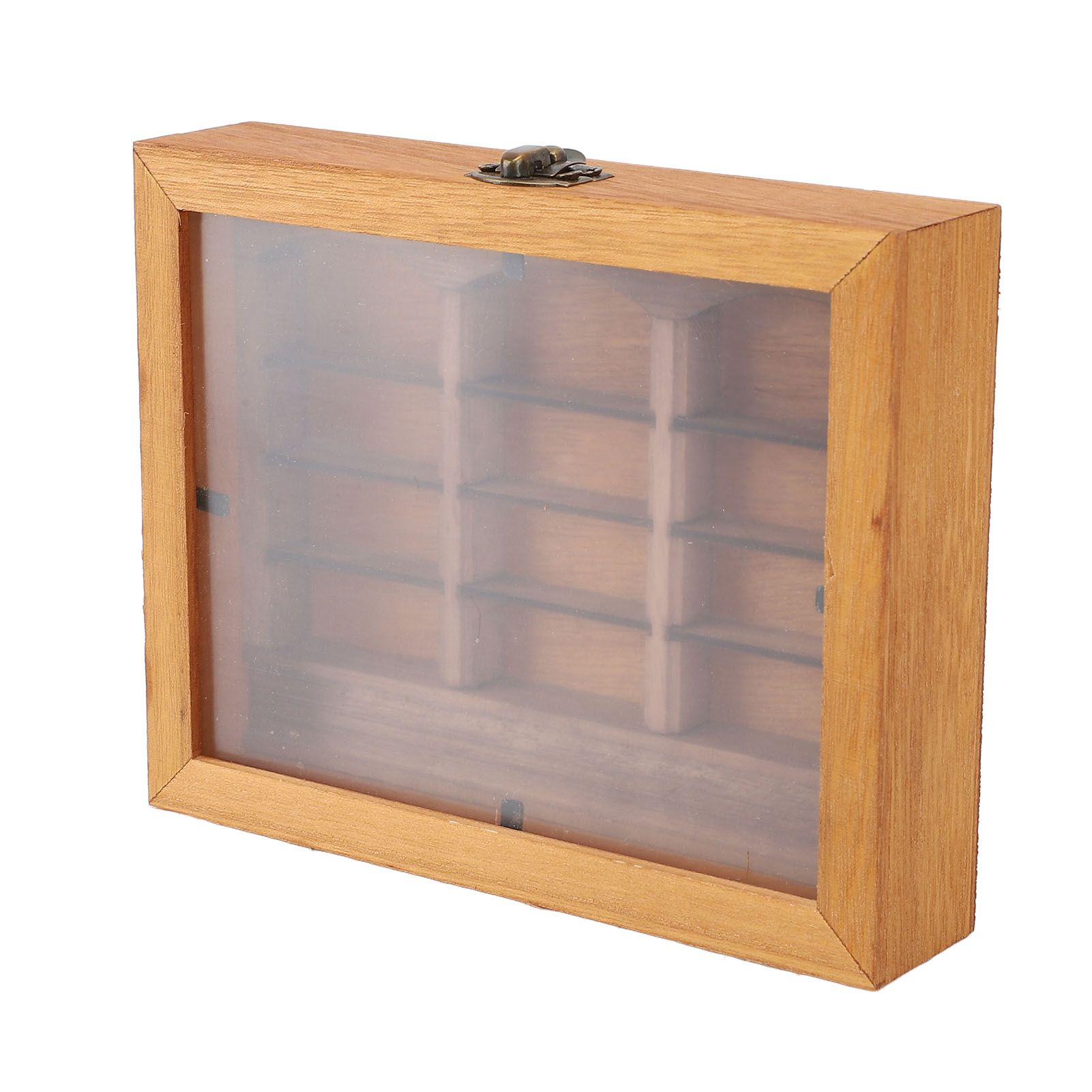 Miniature Wooden Bookshelf Anxiety Relief Multi Books Display Case Cabinet view 11