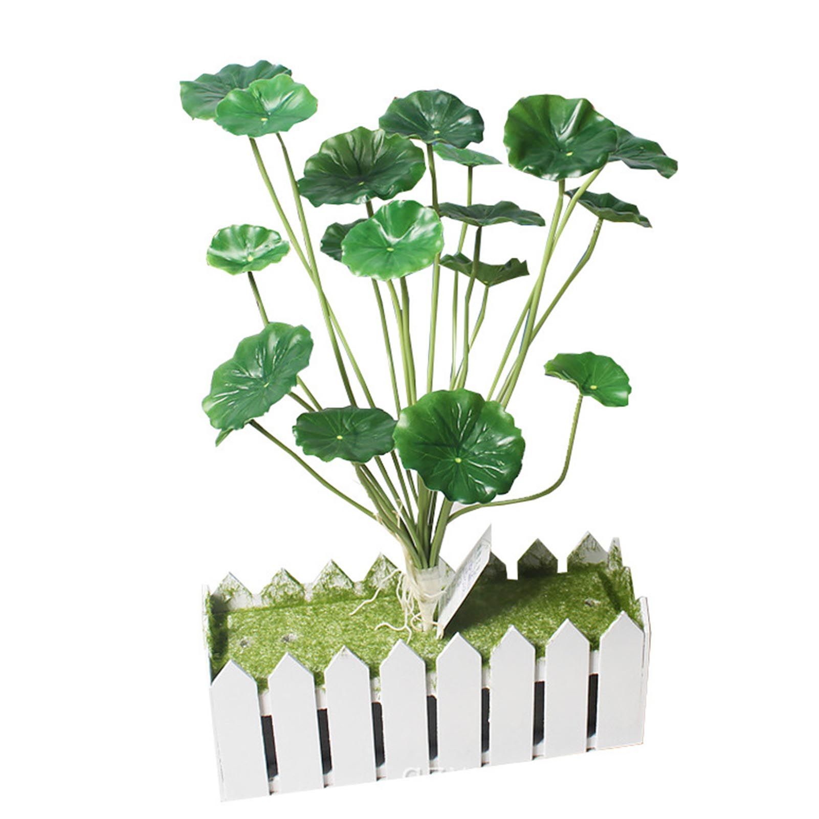 Artificial Leaves Lifelike 18 Branches Deformation Proof Decorative Fake view 3