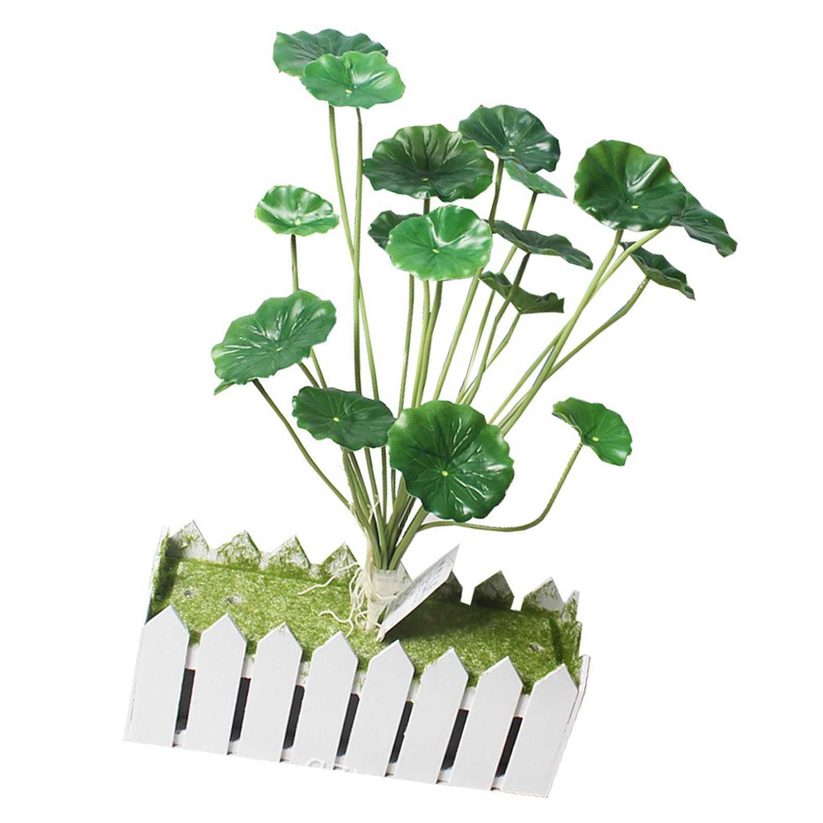 Artificial Leaves Lifelike 18 Branches Deformation Proof Decorative Fake view 4