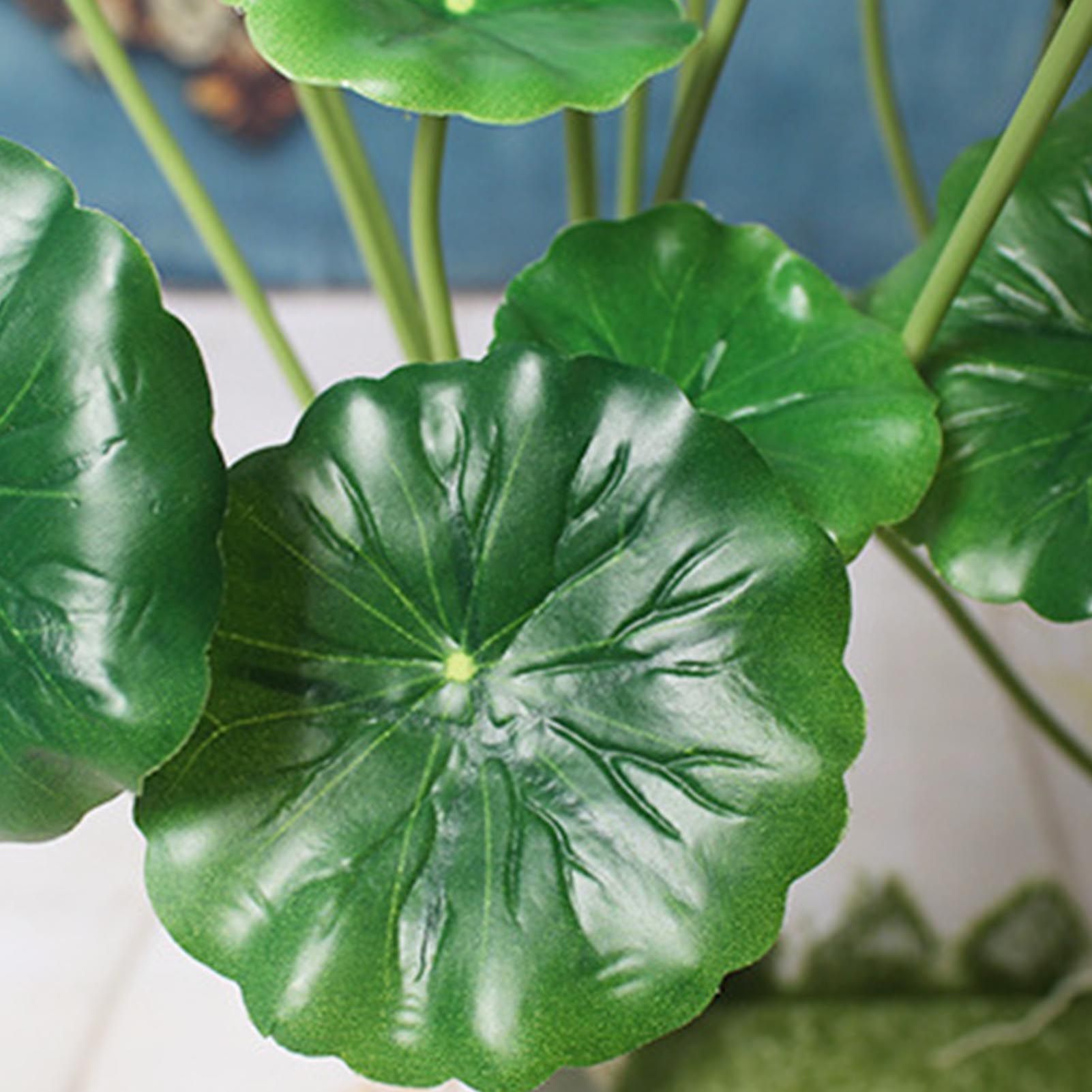 Artificial Leaves Lifelike 18 Branches Deformation Proof Decorative Fake view 5