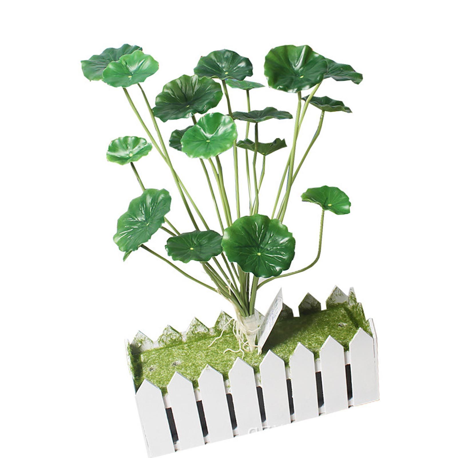 Artificial Leaves Lifelike 18 Branches Deformation Proof Decorative Fake view 6